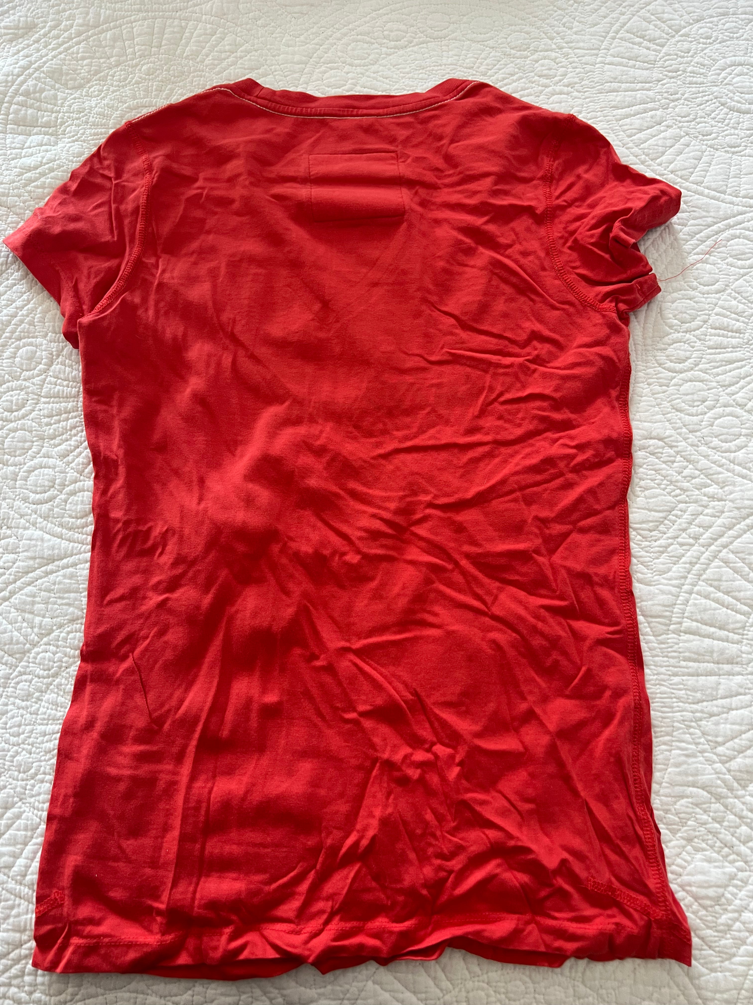 G star red t-shirt