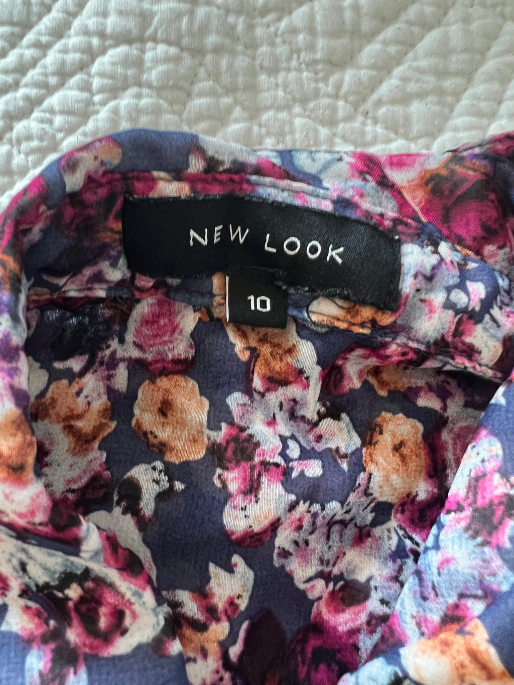 Flower button up top