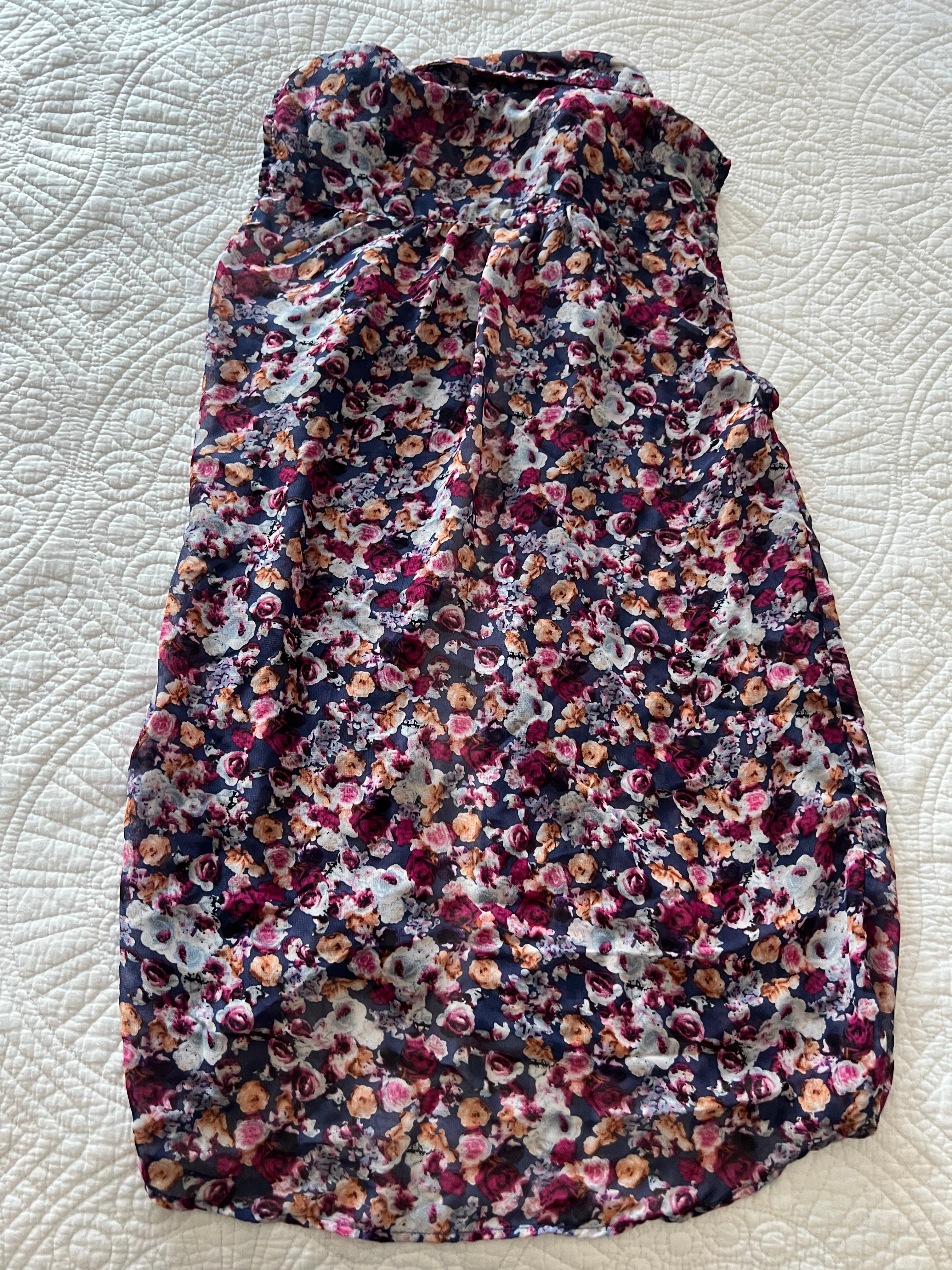 Flower button up top