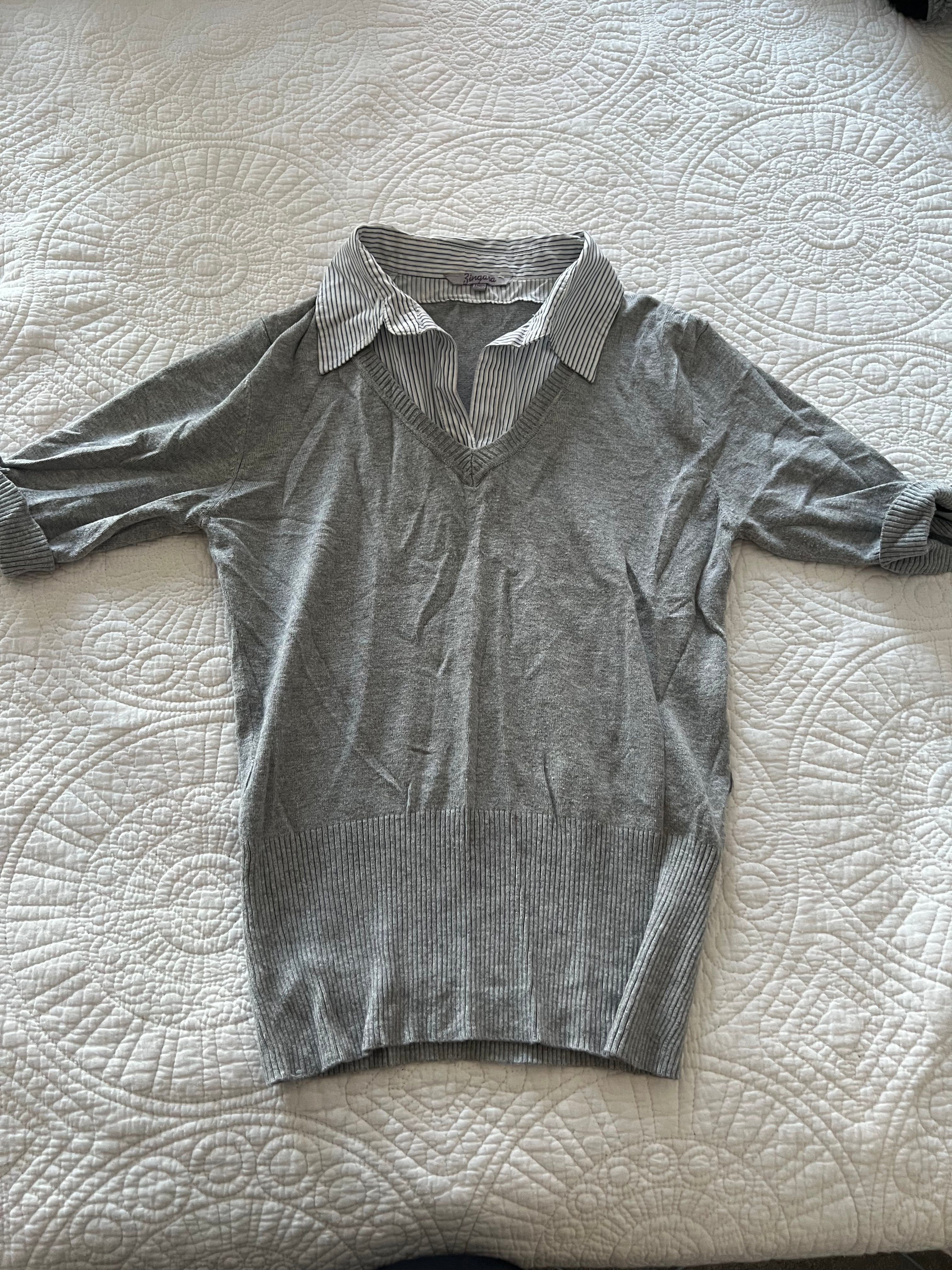 Grey jumper shirt