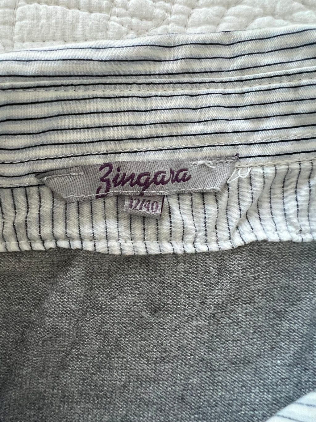 Grey jumper shirt
