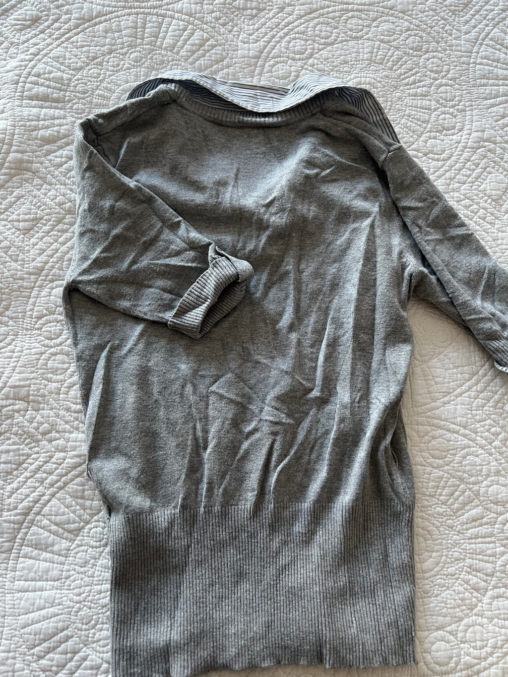 Grey jumper shirt
