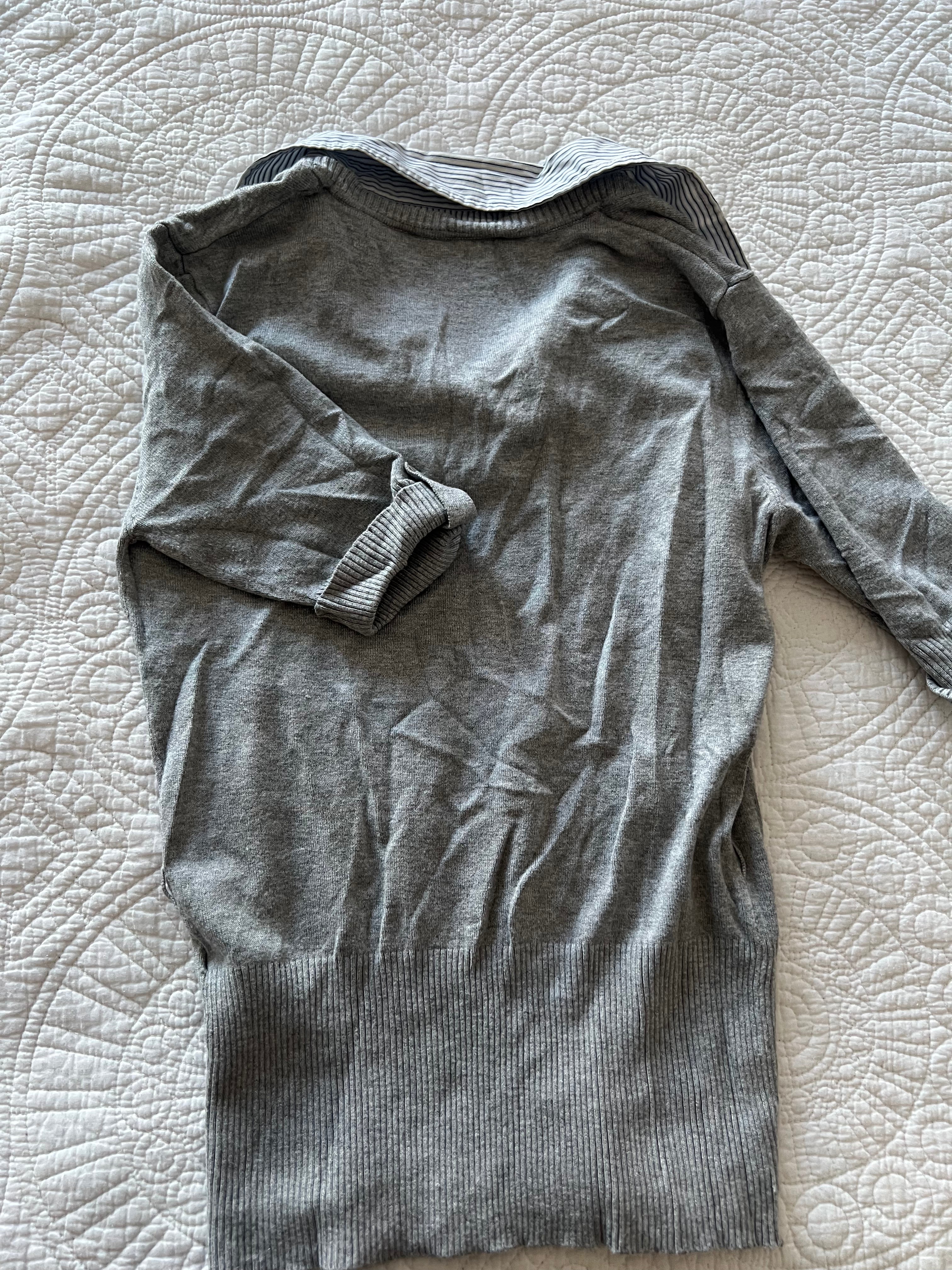 Grey jumper shirt