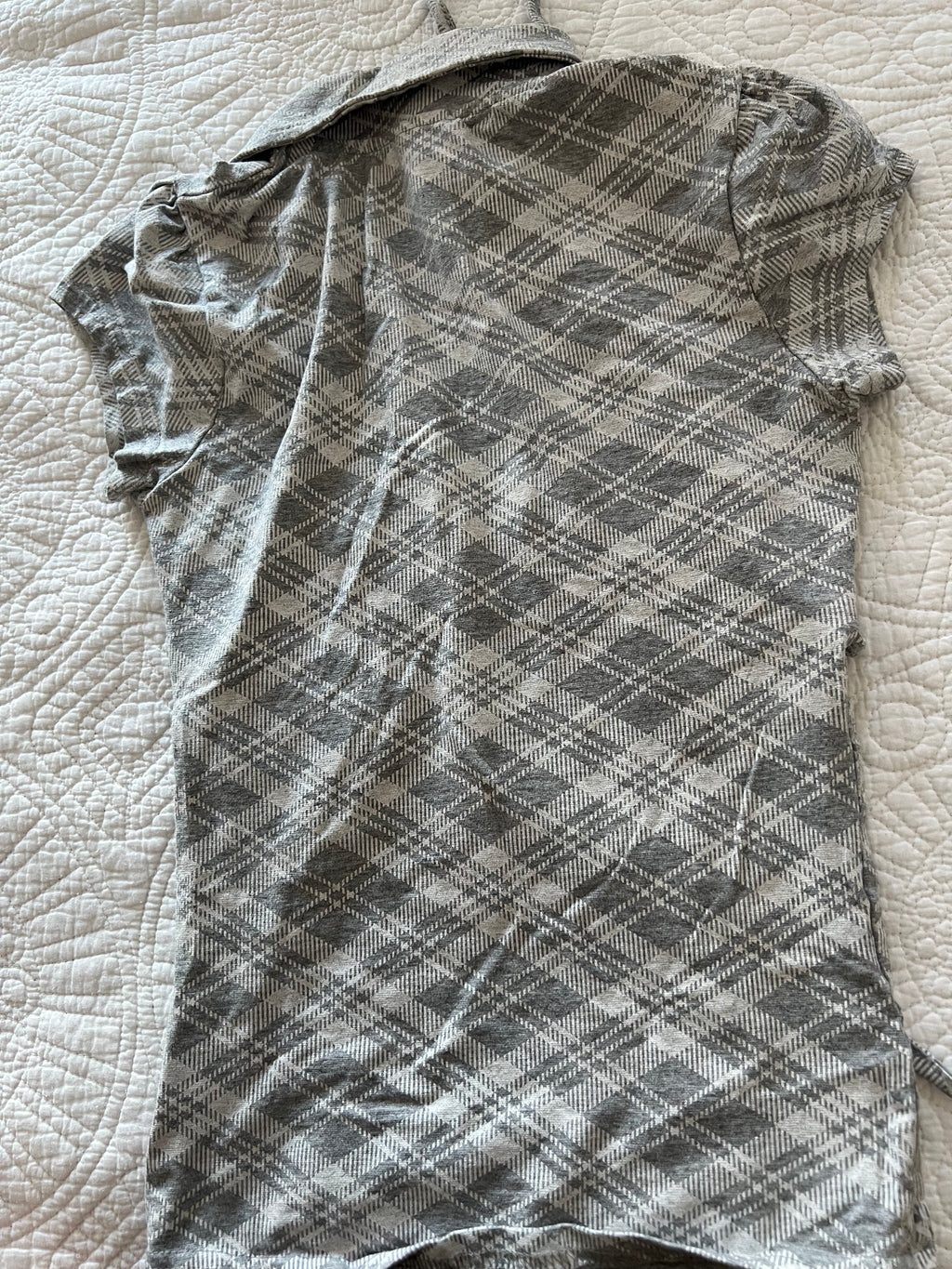 Checkered short sleeve shirt