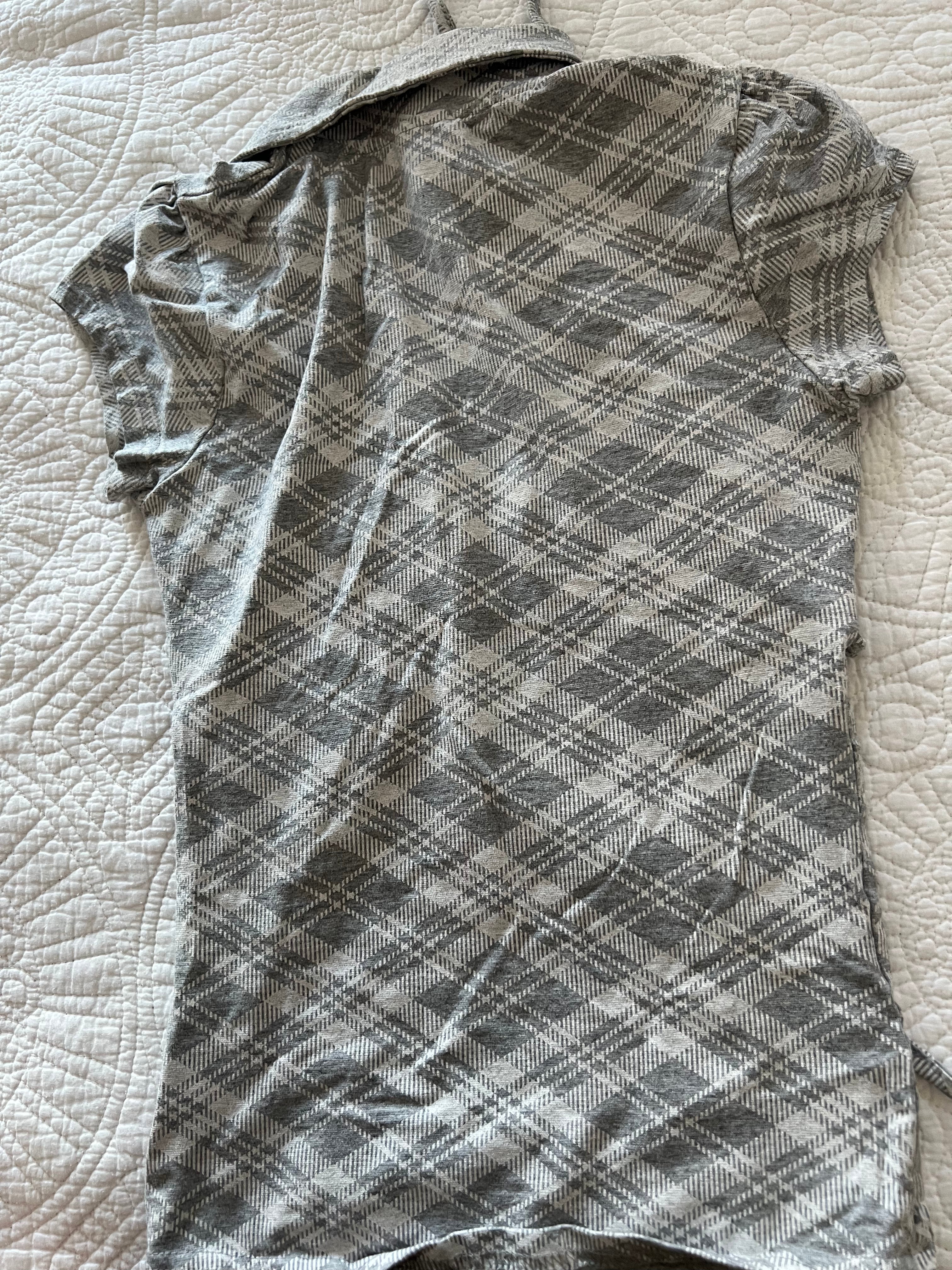 Checkered short sleeve shirt
