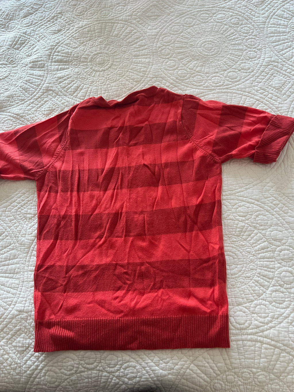 Red strippy jumper