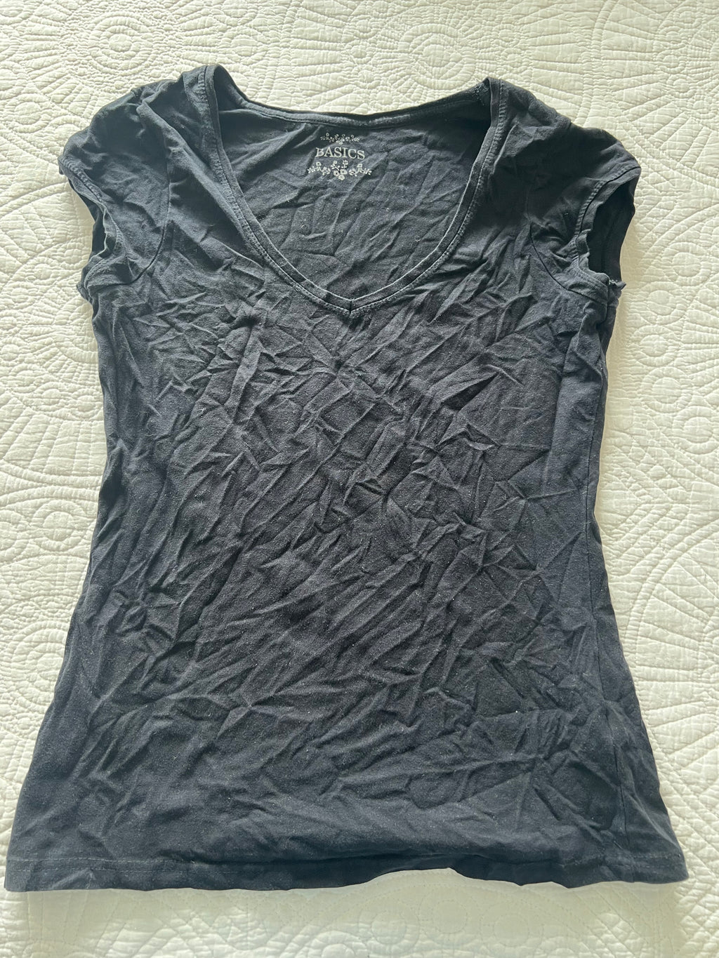 V neck grey t-shirt