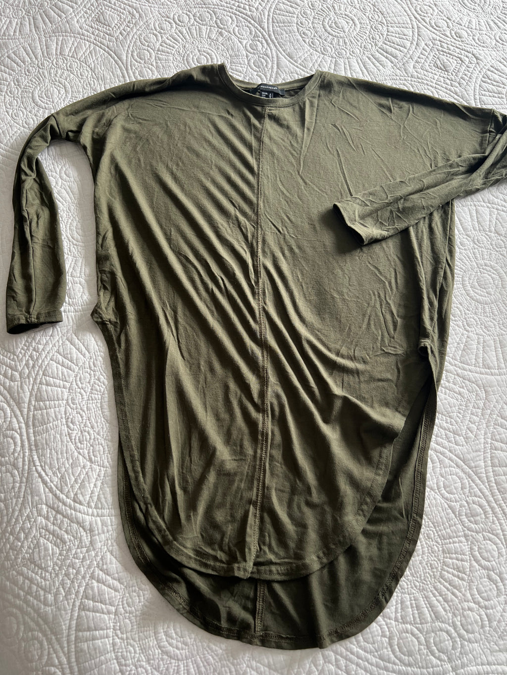 Dark green flowy top