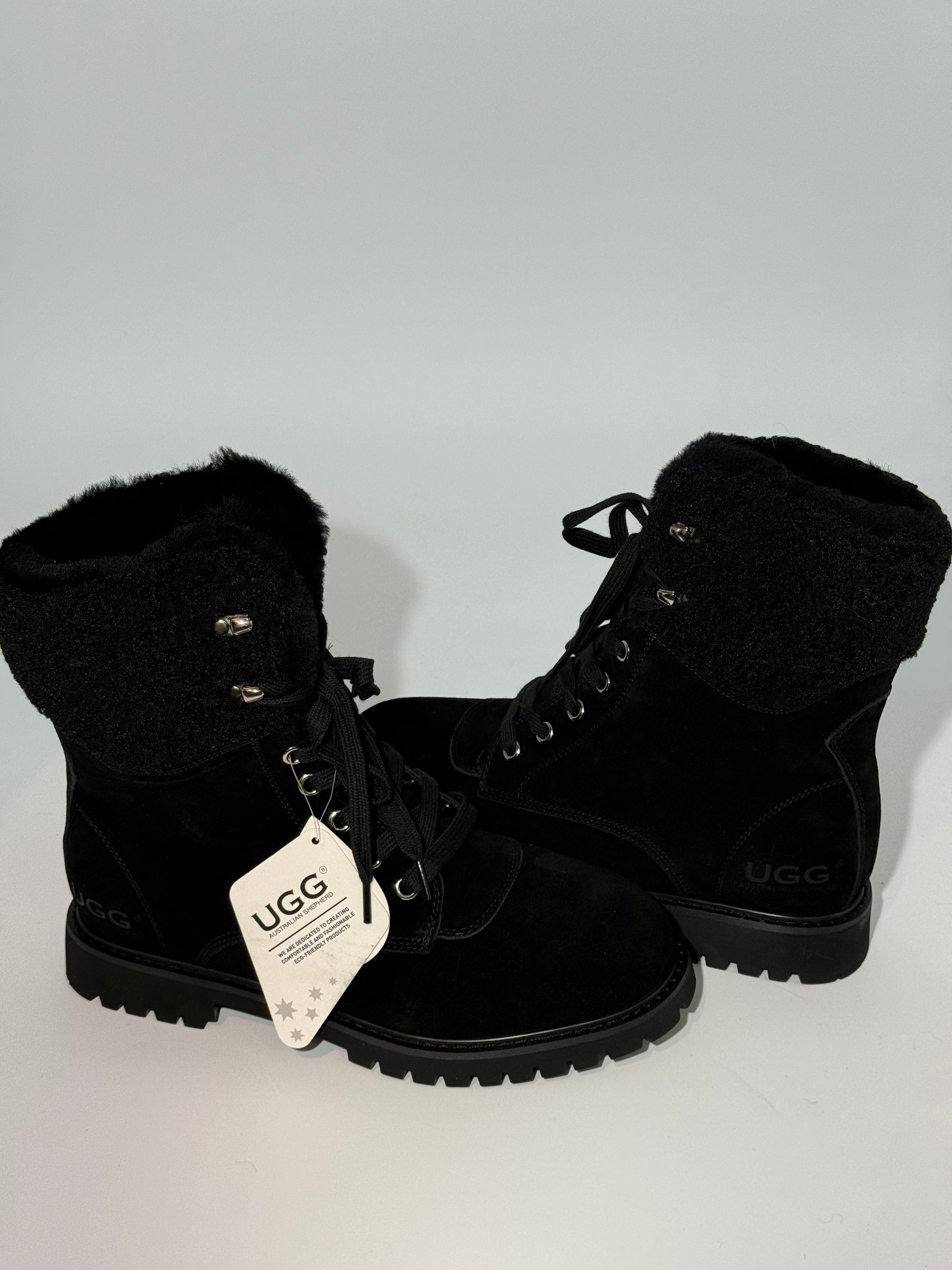 BRAND NEW UGG - AUSTRALIAN SHEPHERD BLACK BOOTS