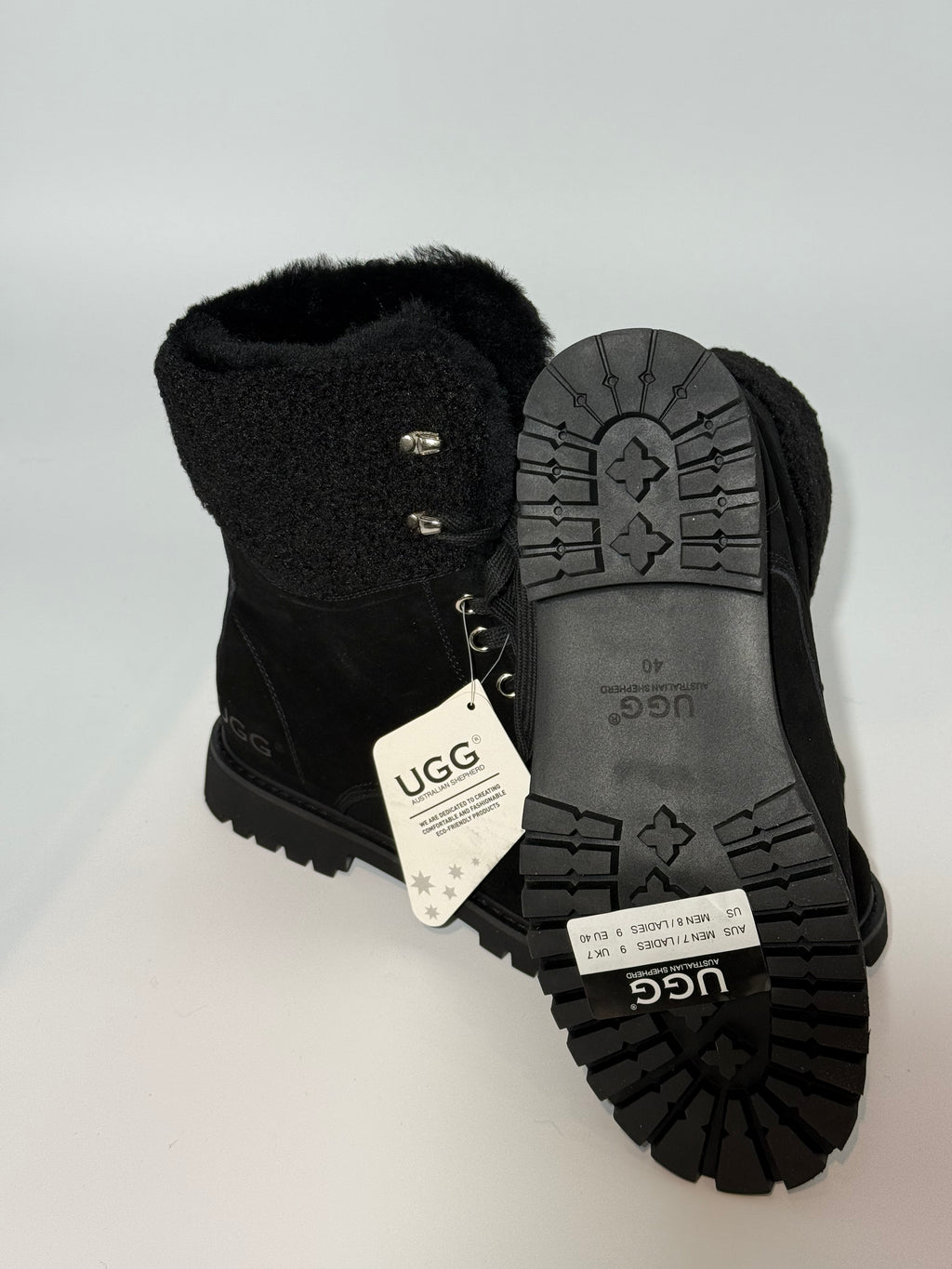 BRAND NEW UGG - AUSTRALIAN SHEPHERD BLACK BOOTS