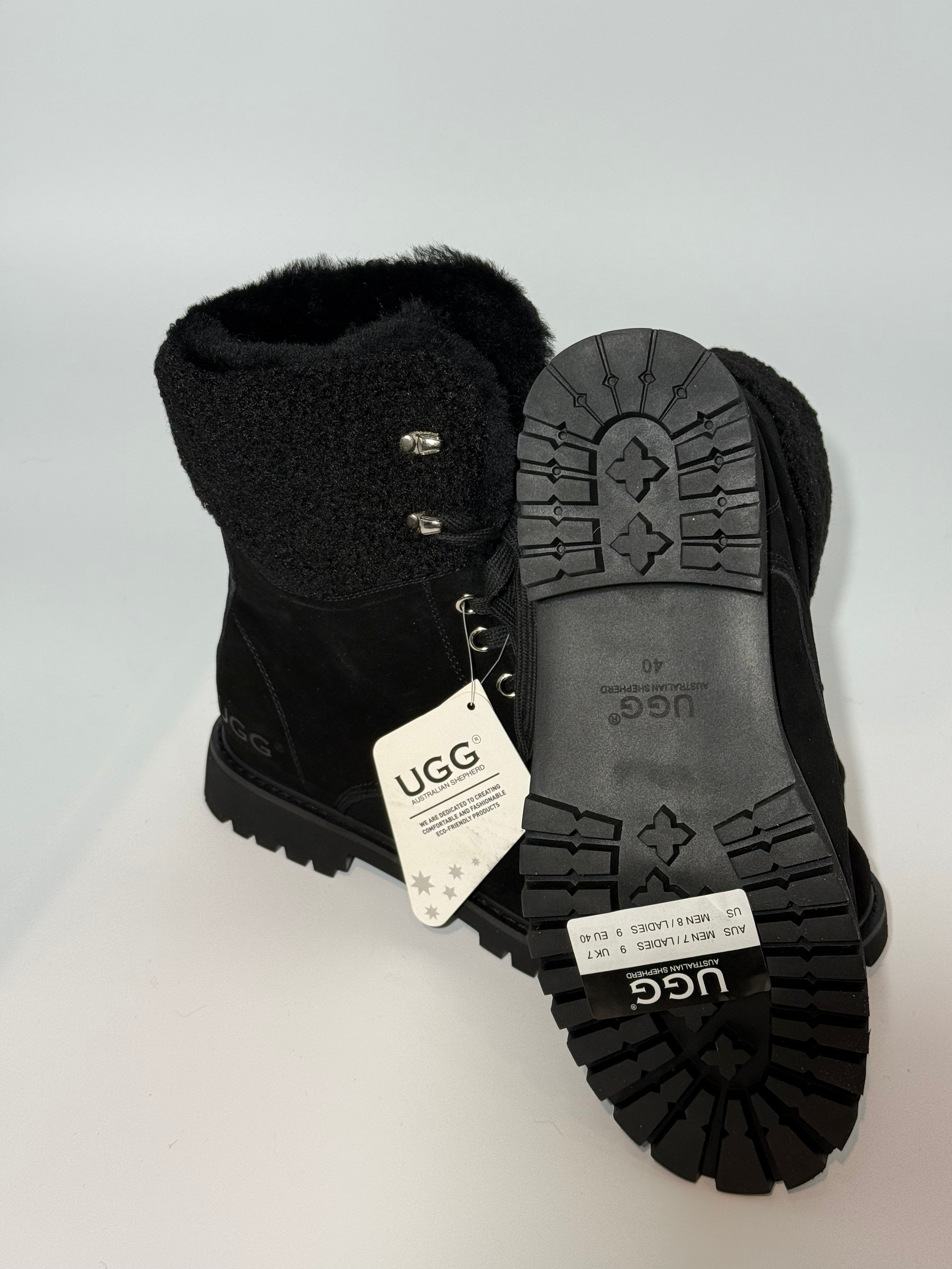 BRAND NEW UGG - AUSTRALIAN SHEPHERD BLACK BOOTS
