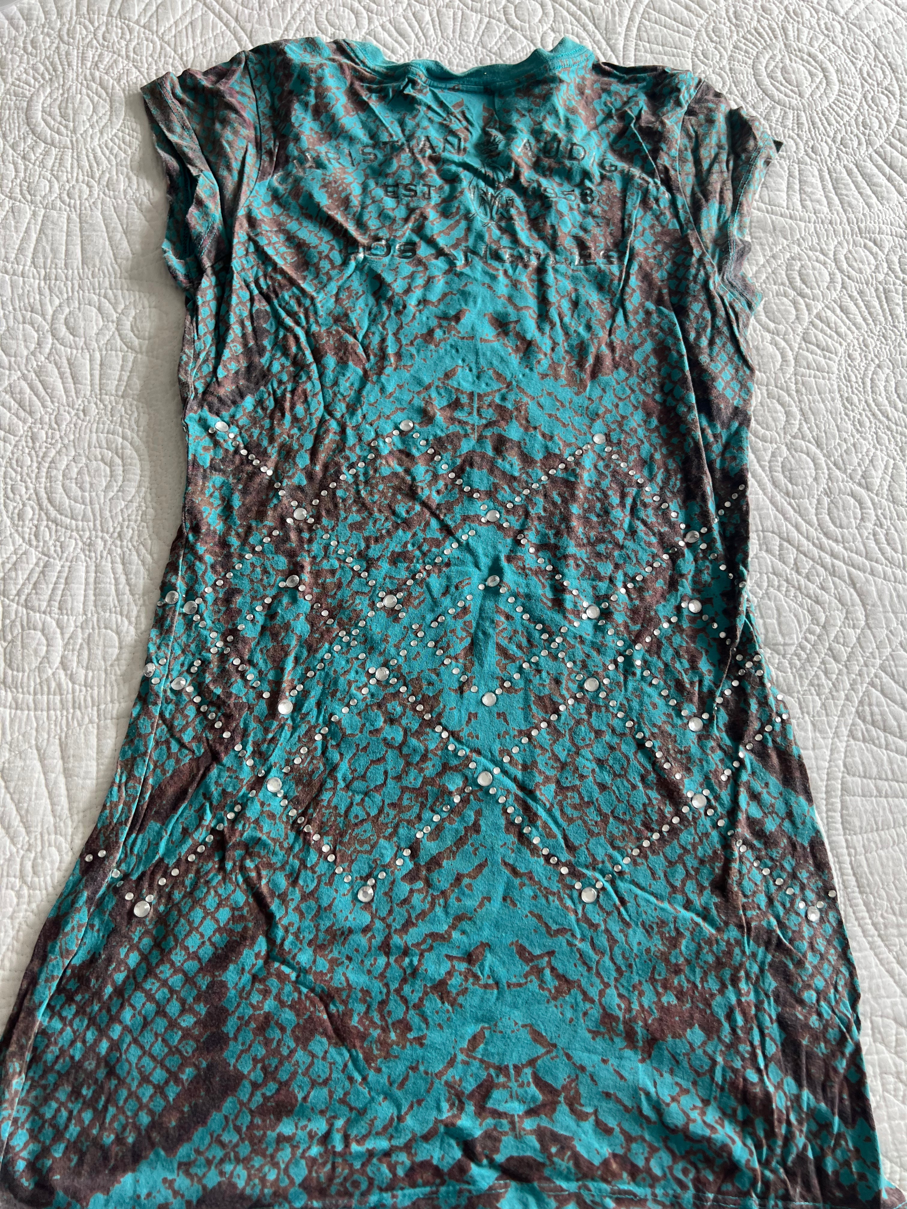 Ed Hardy green top/dress