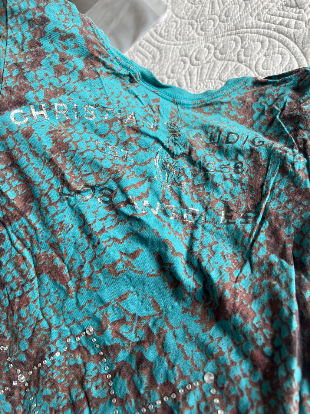 Ed Hardy green top/dress