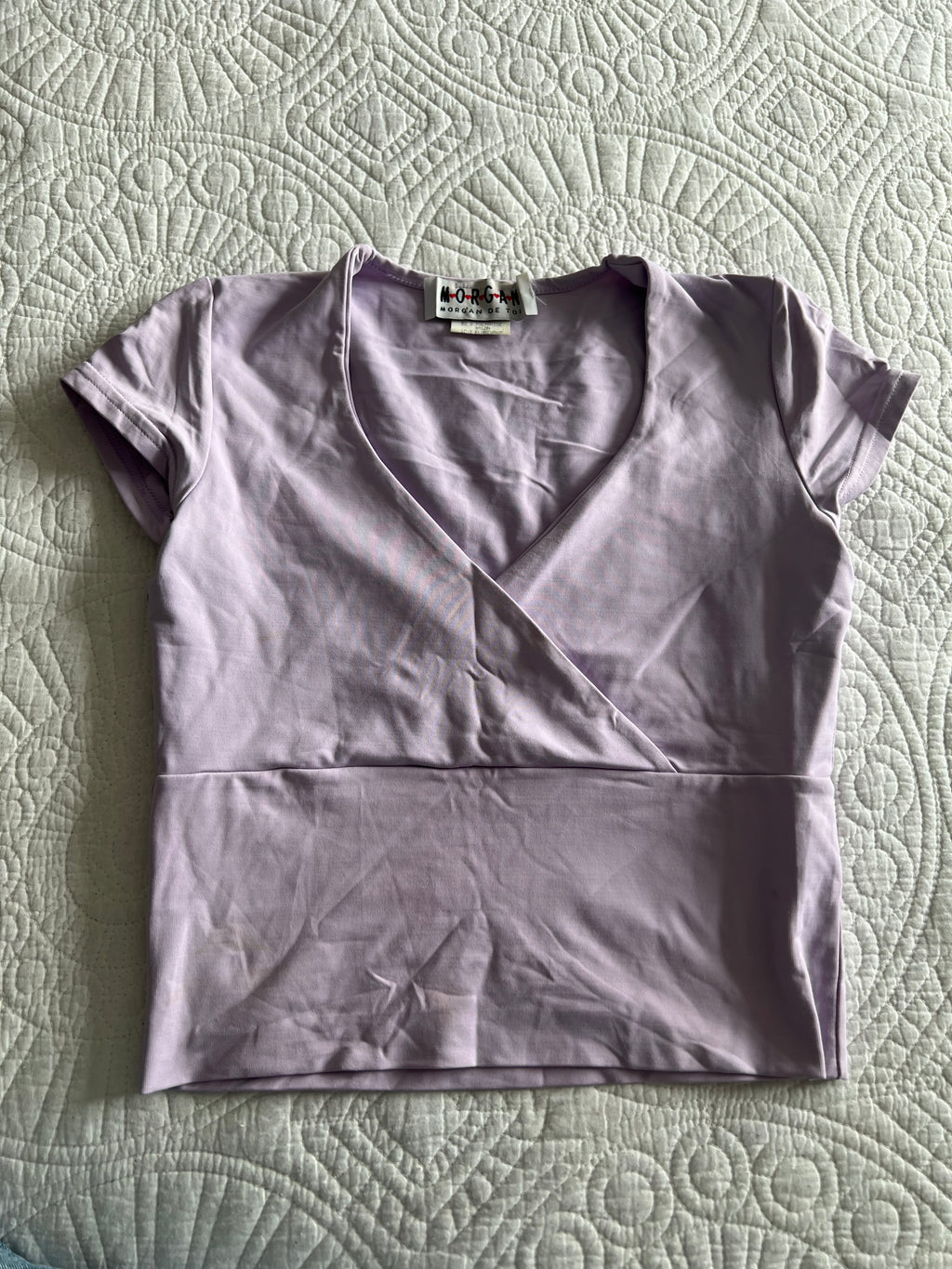 Purple crop top