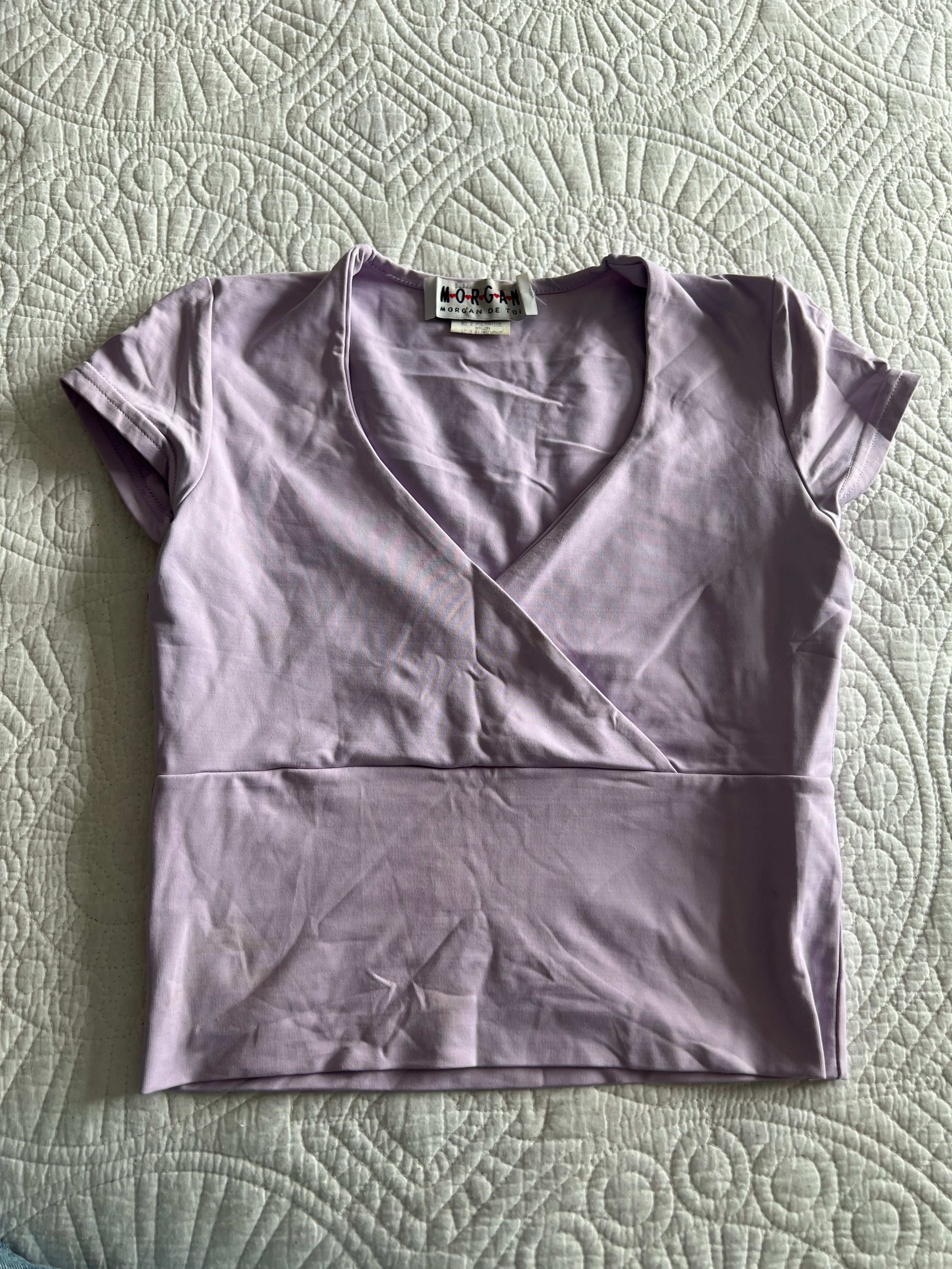Purple crop top