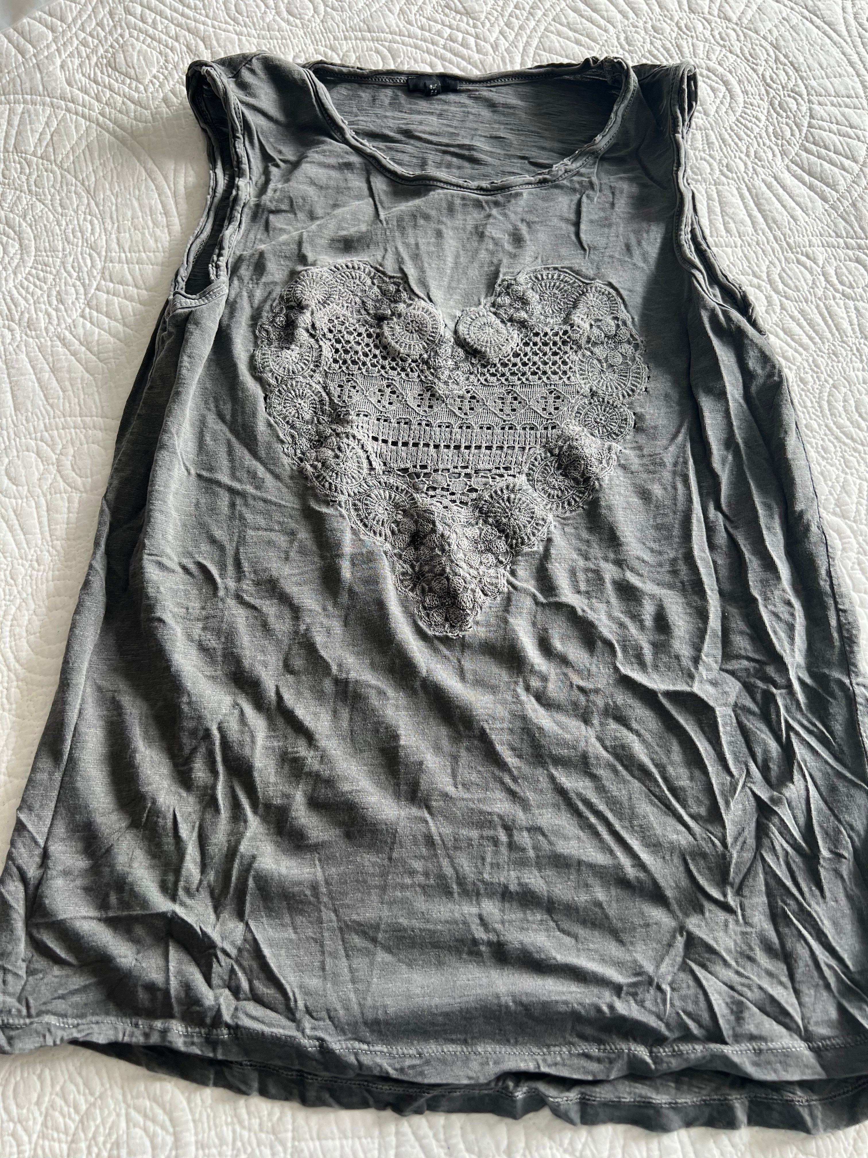 Grey vest top