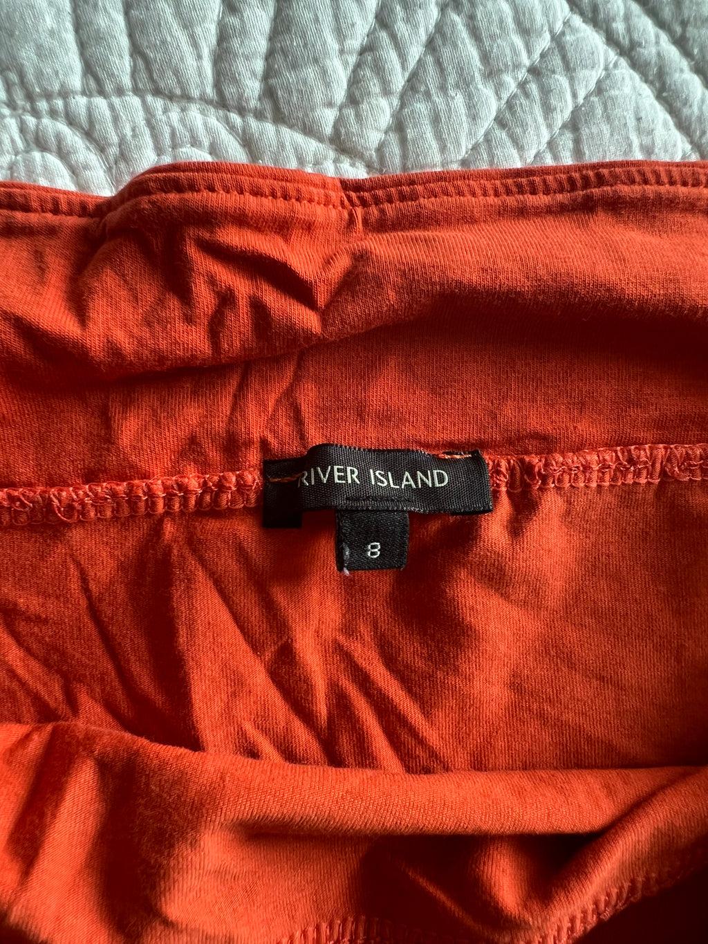 Orange off the shoulder top
