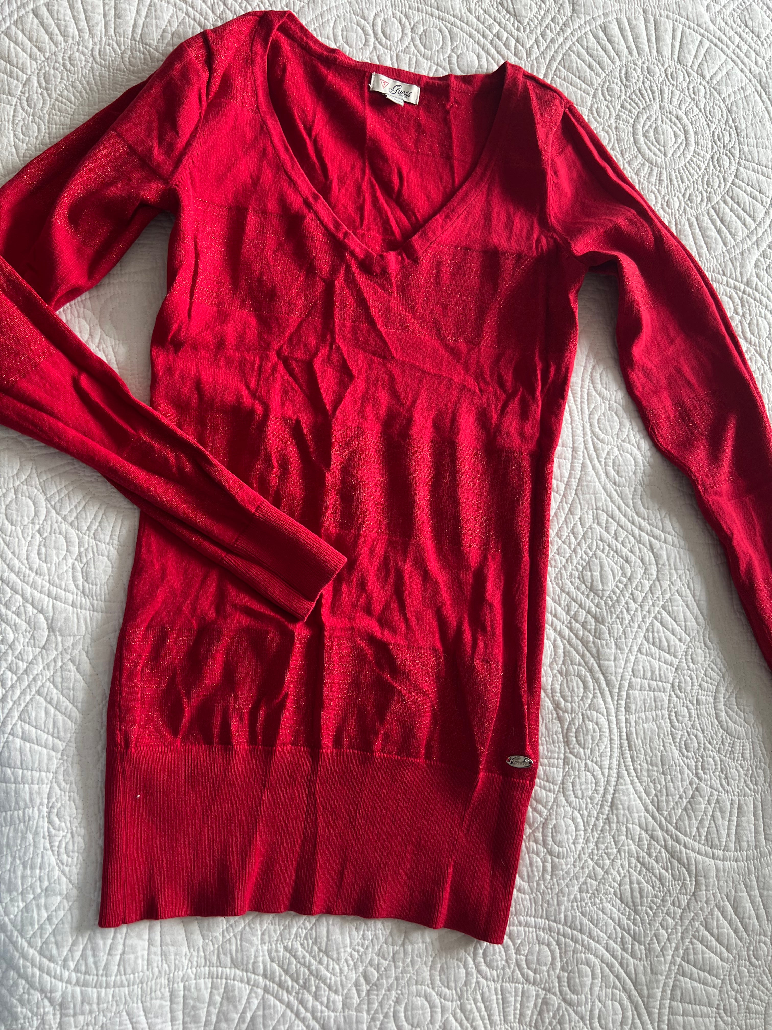 Red jumper dress