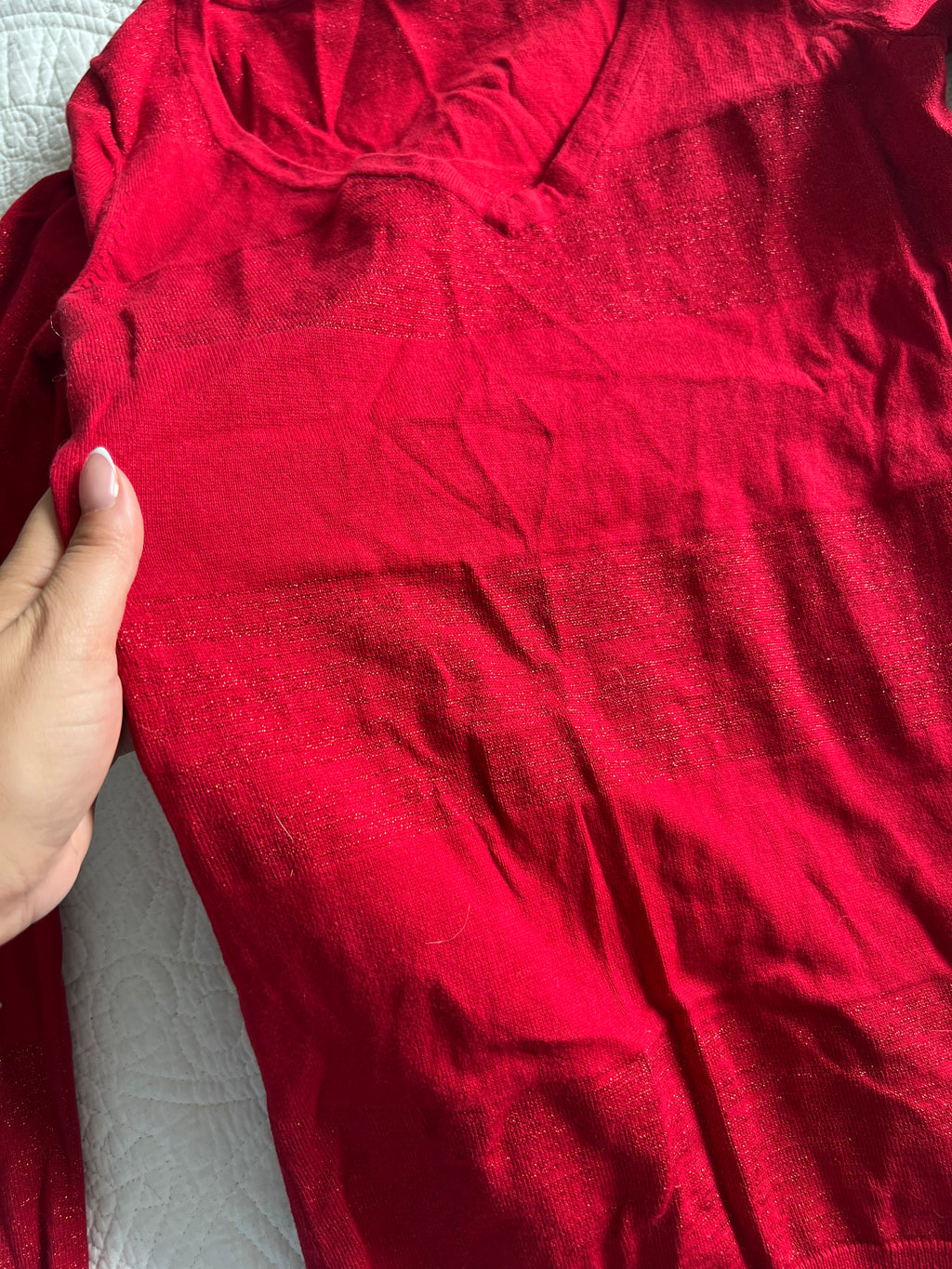 Red jumper dress