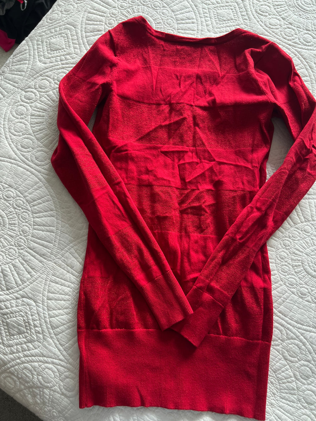 Red jumper dress