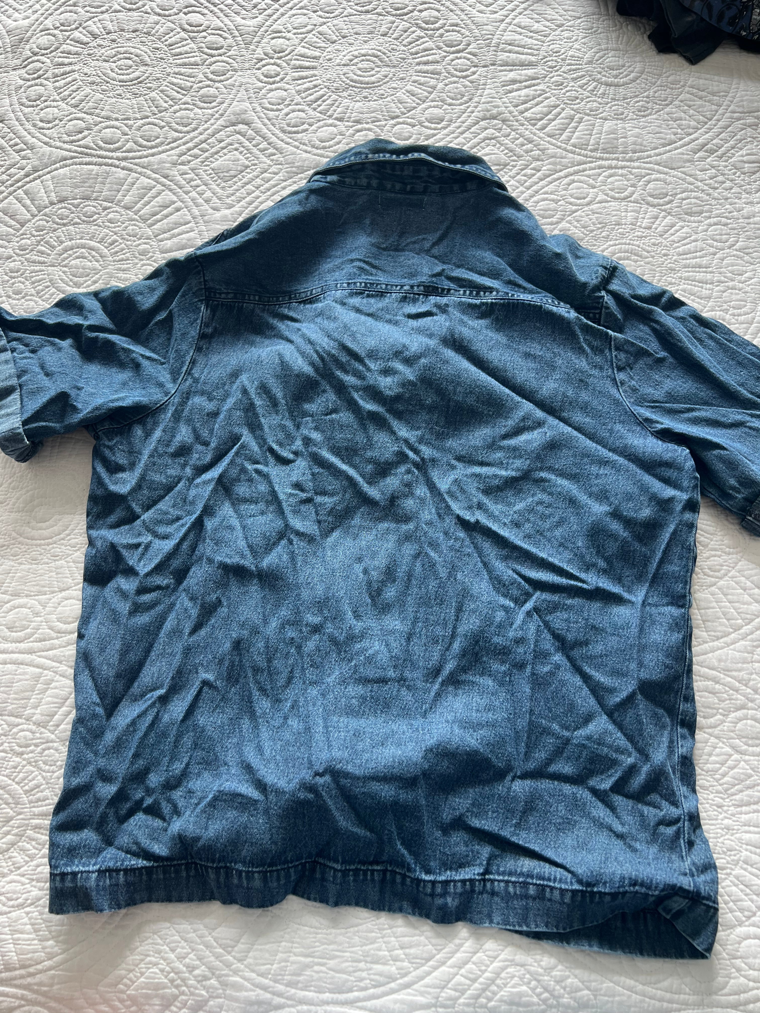 Blue denim shirt