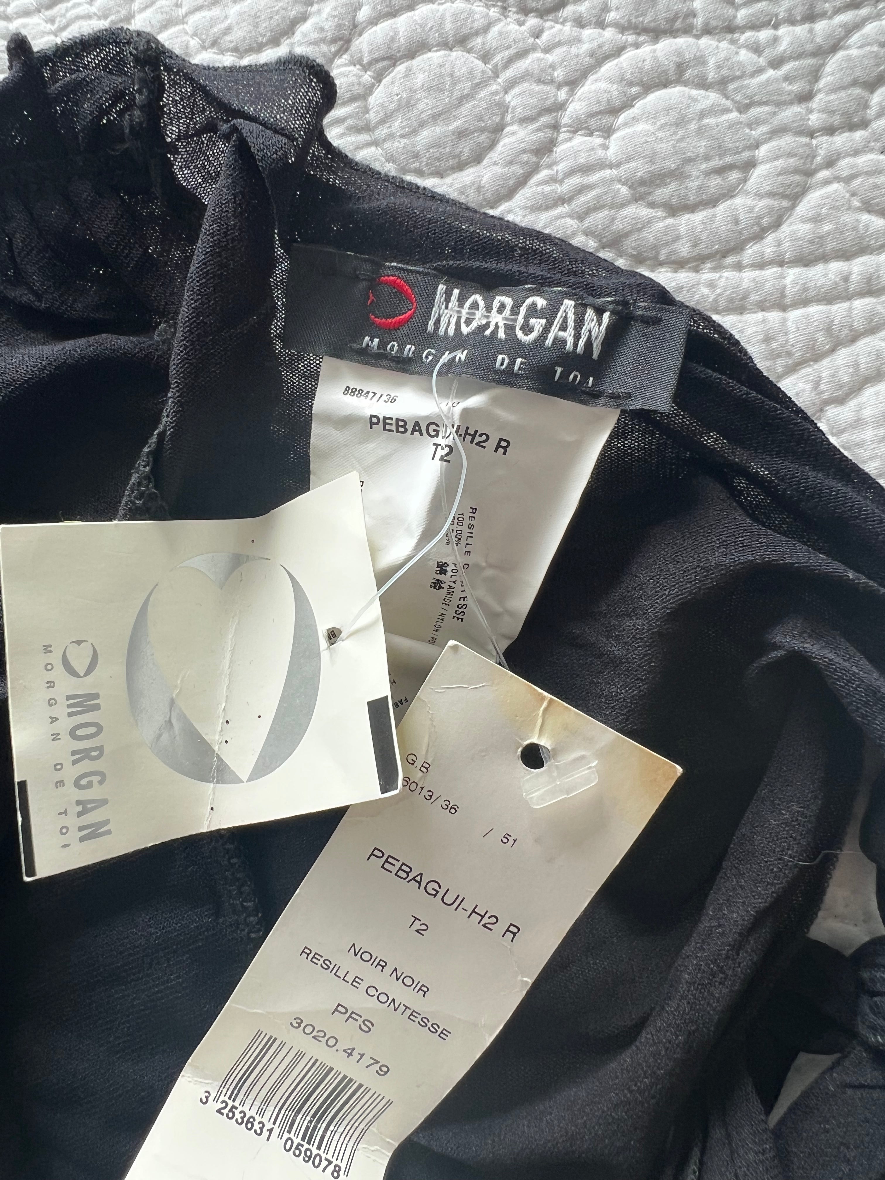 Morgan black tube top