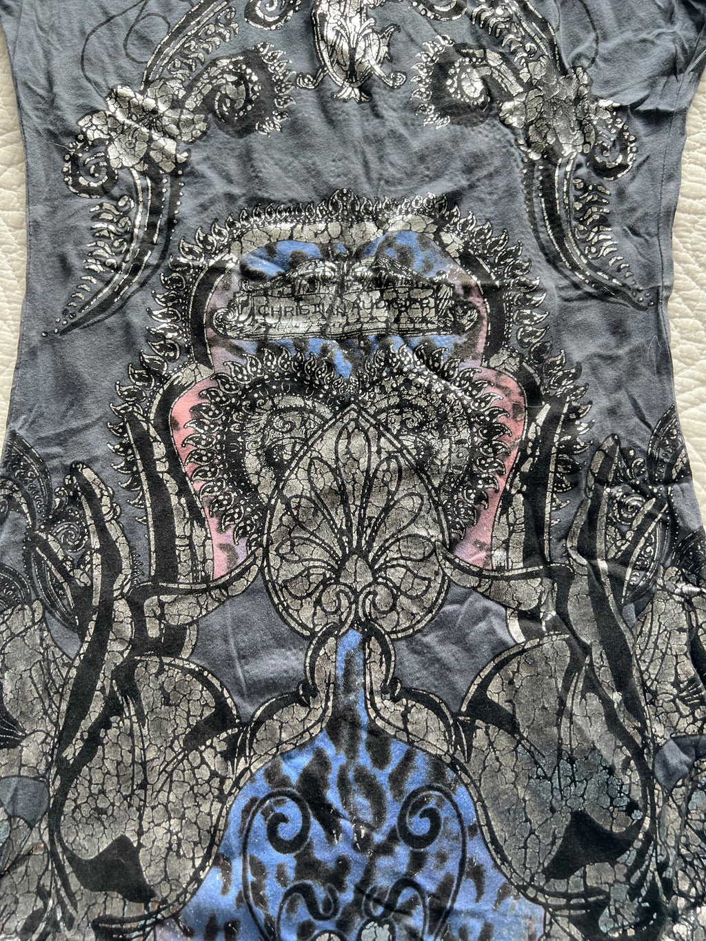 Ed Hardy grey graphic top/dress