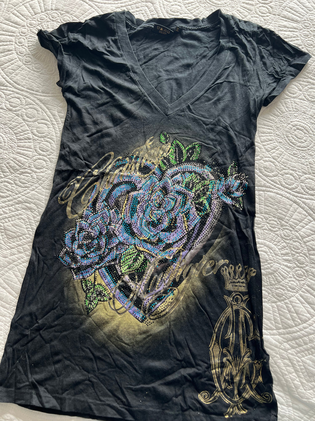 Ed Hardy grey top/dress