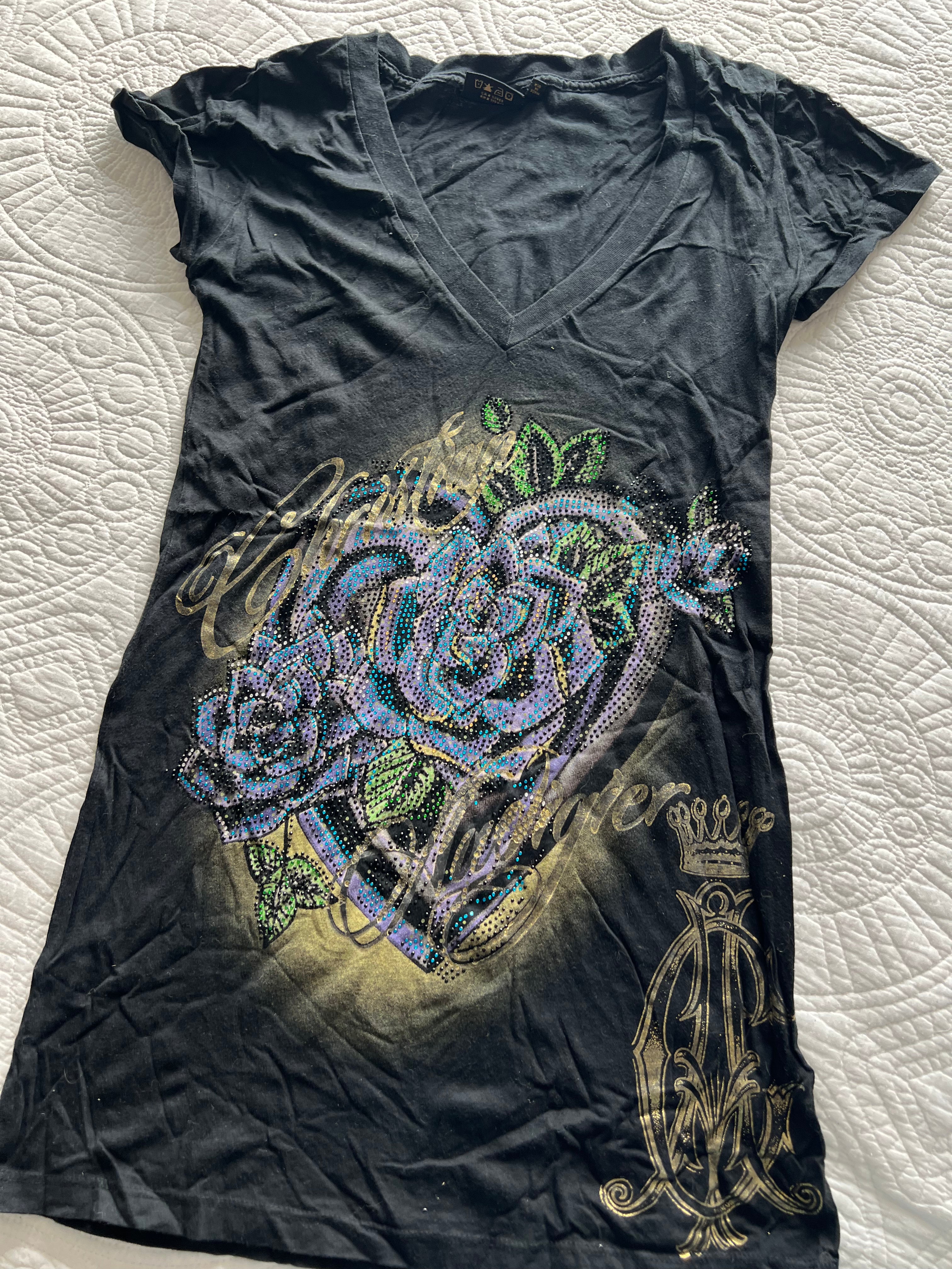 Ed Hardy grey top/dress