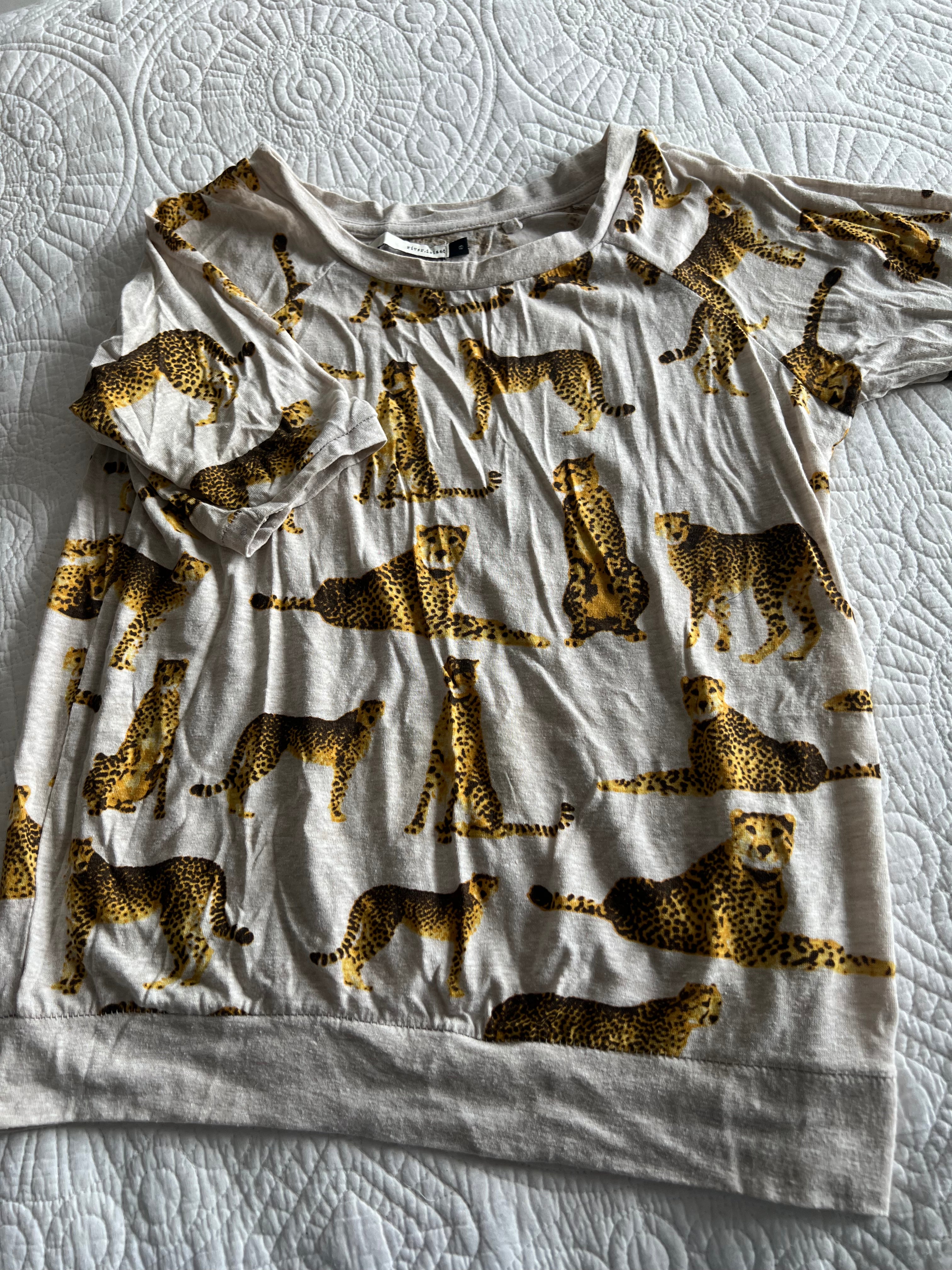 Nude animal print jumper