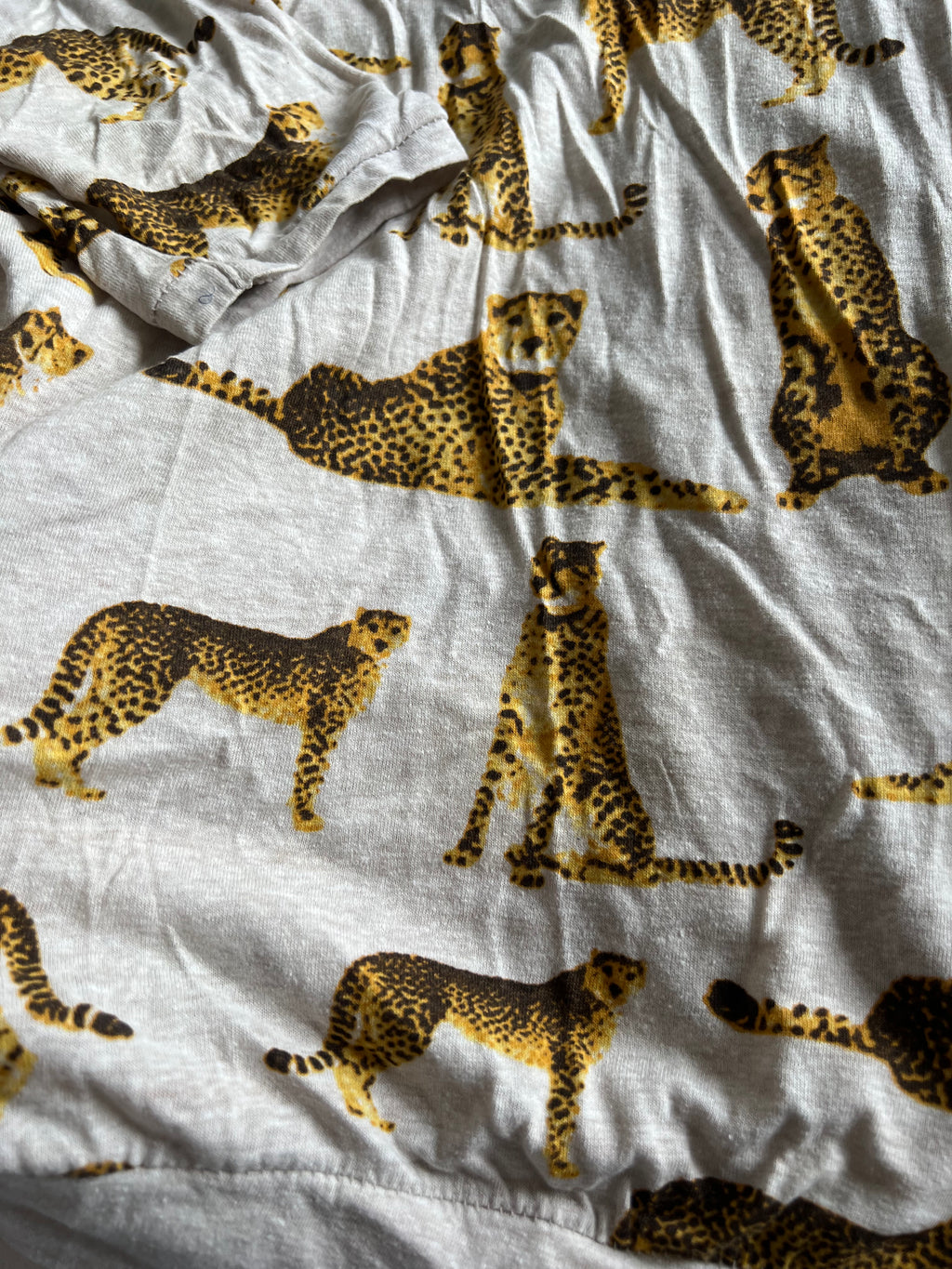 Nude animal print jumper
