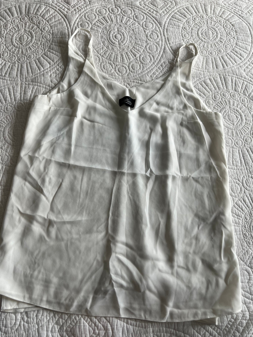White strappy top