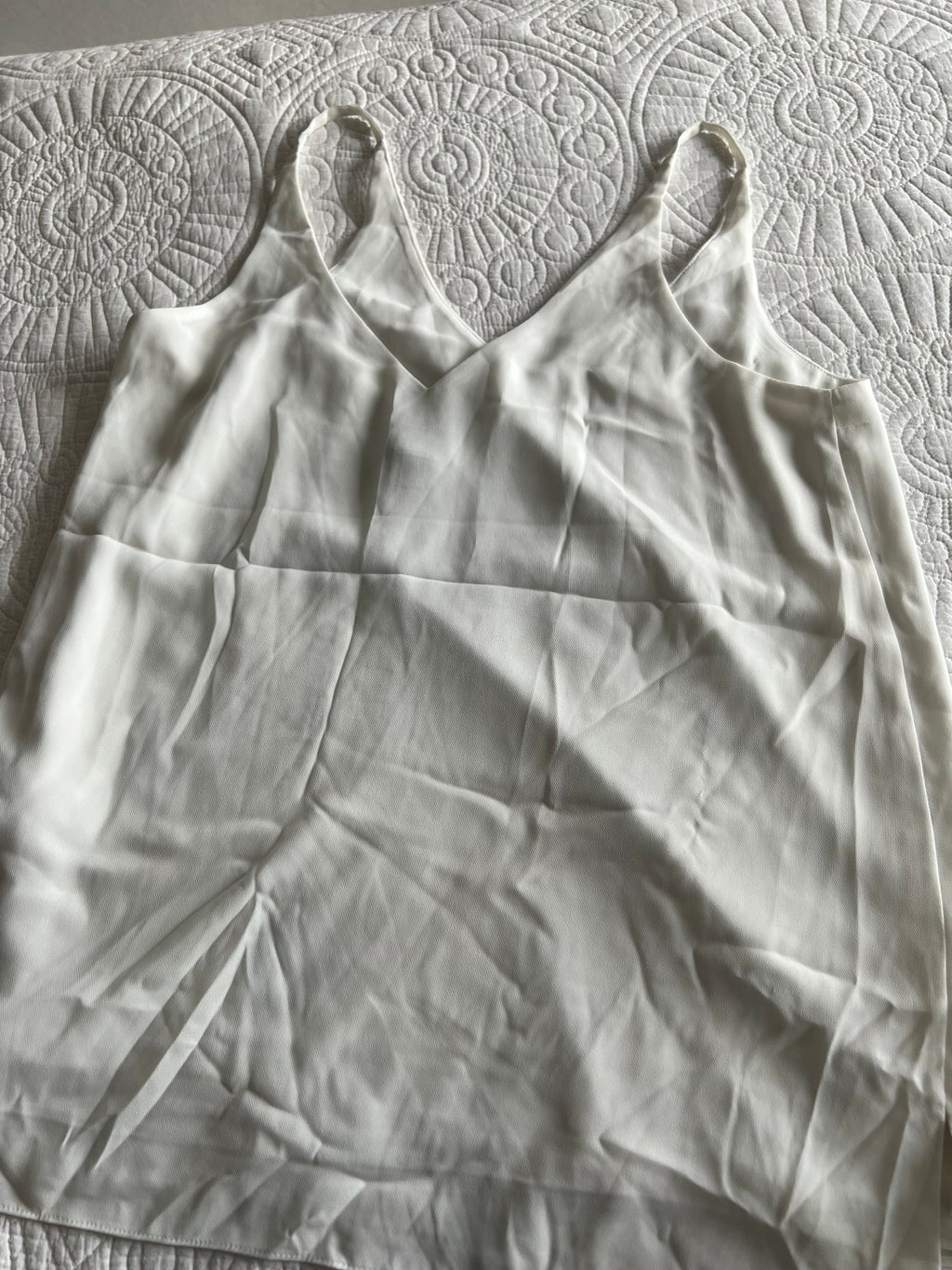 White strappy top