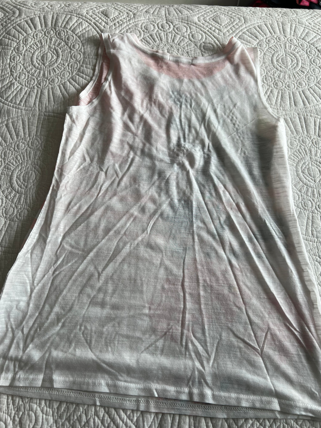 White graphic vest