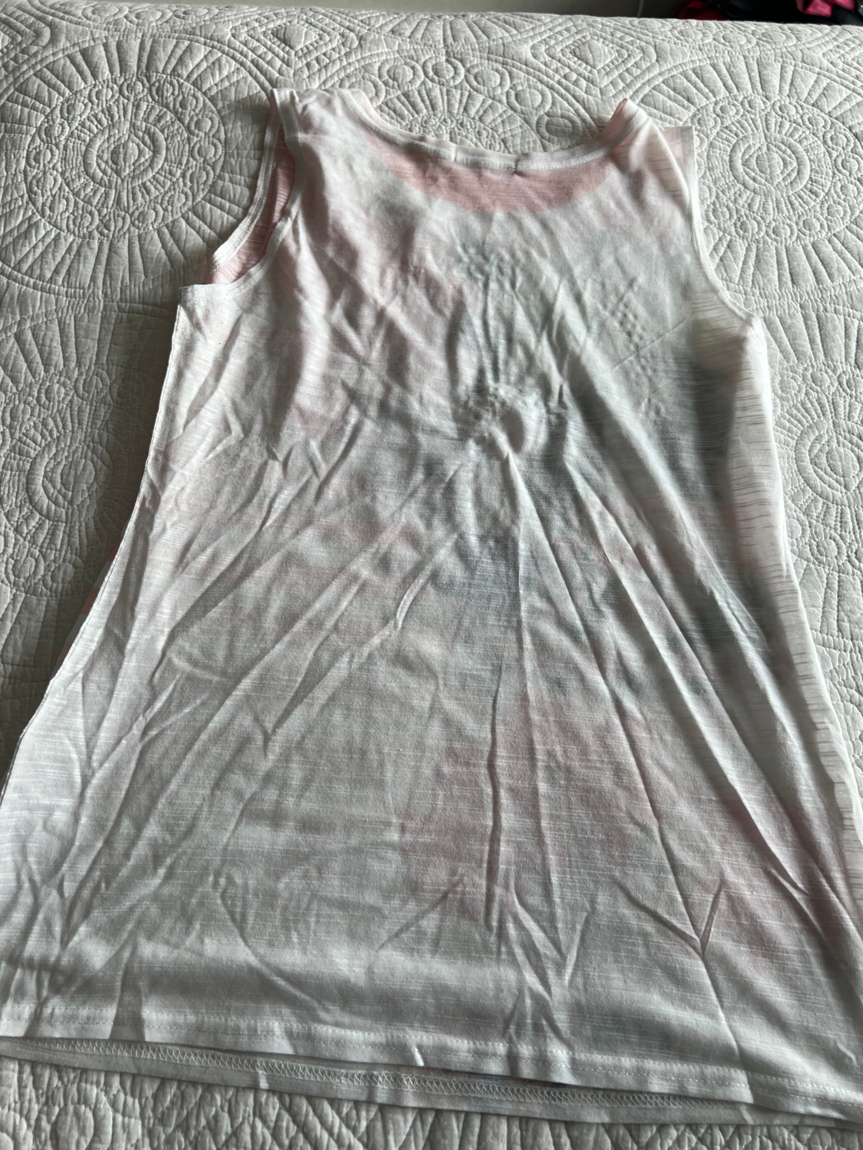 White graphic vest