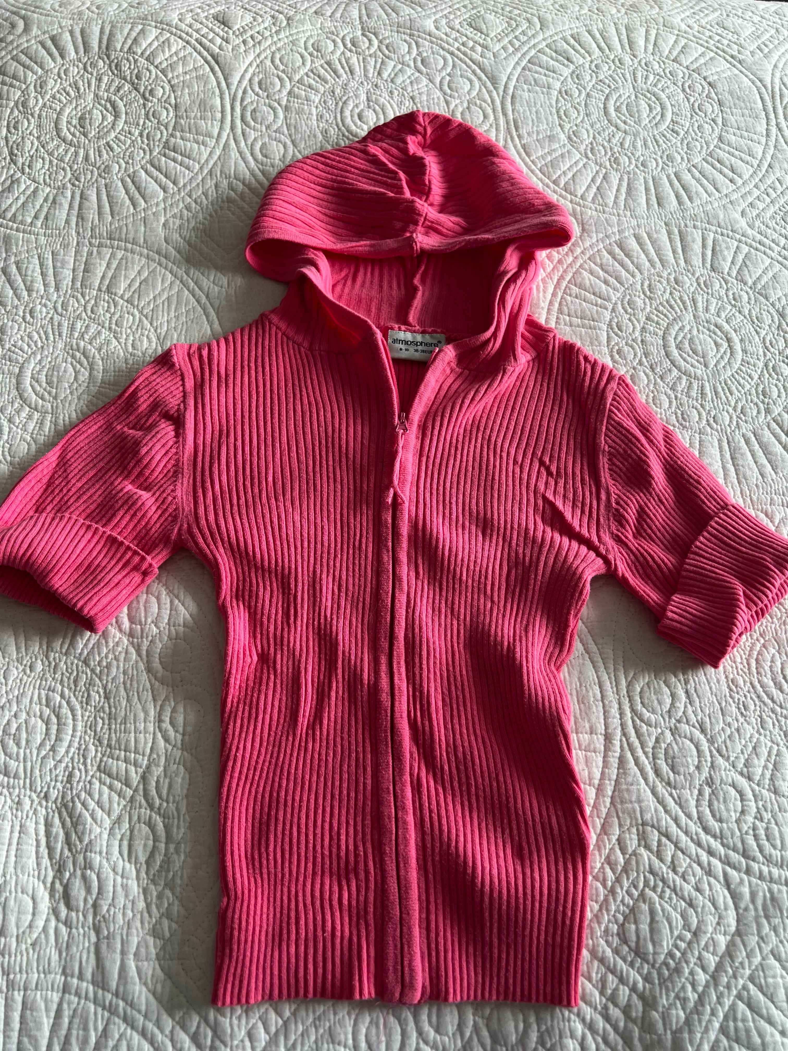 Pink quater sleeve jumper