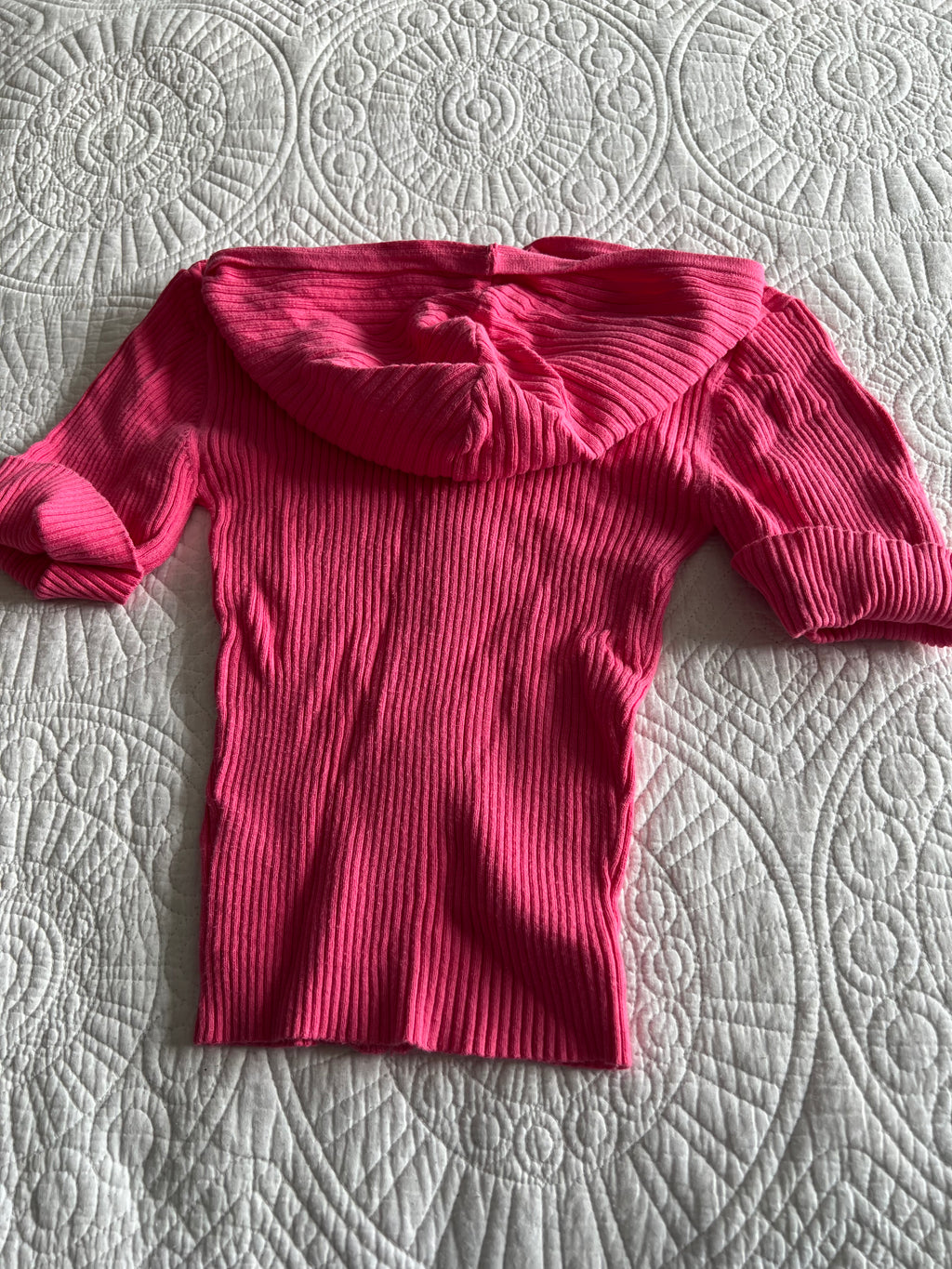 Pink quater sleeve jumper