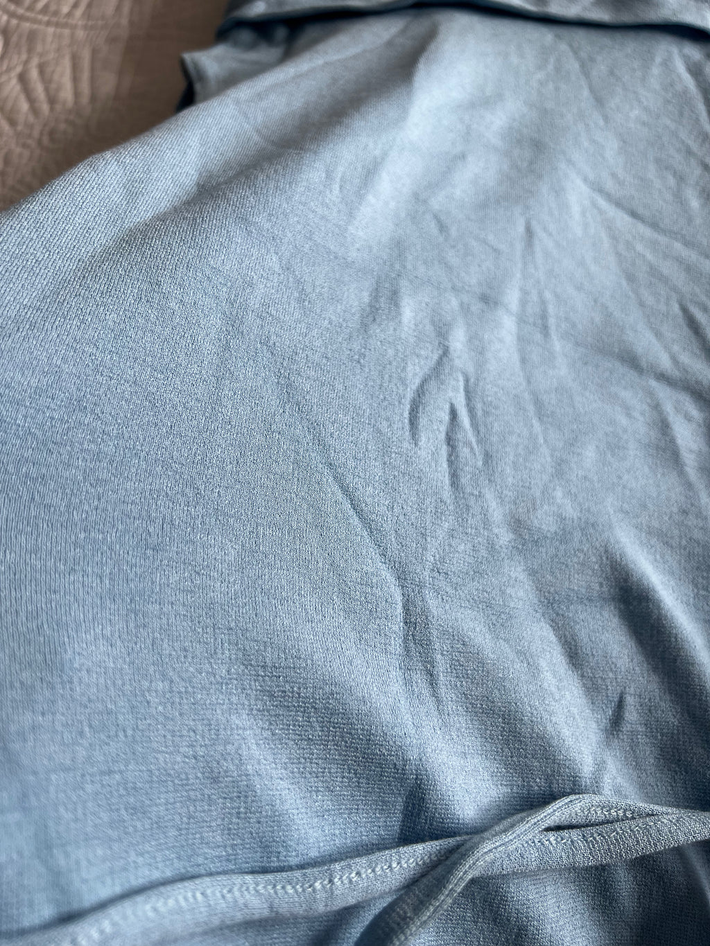 Blue turtle neck top