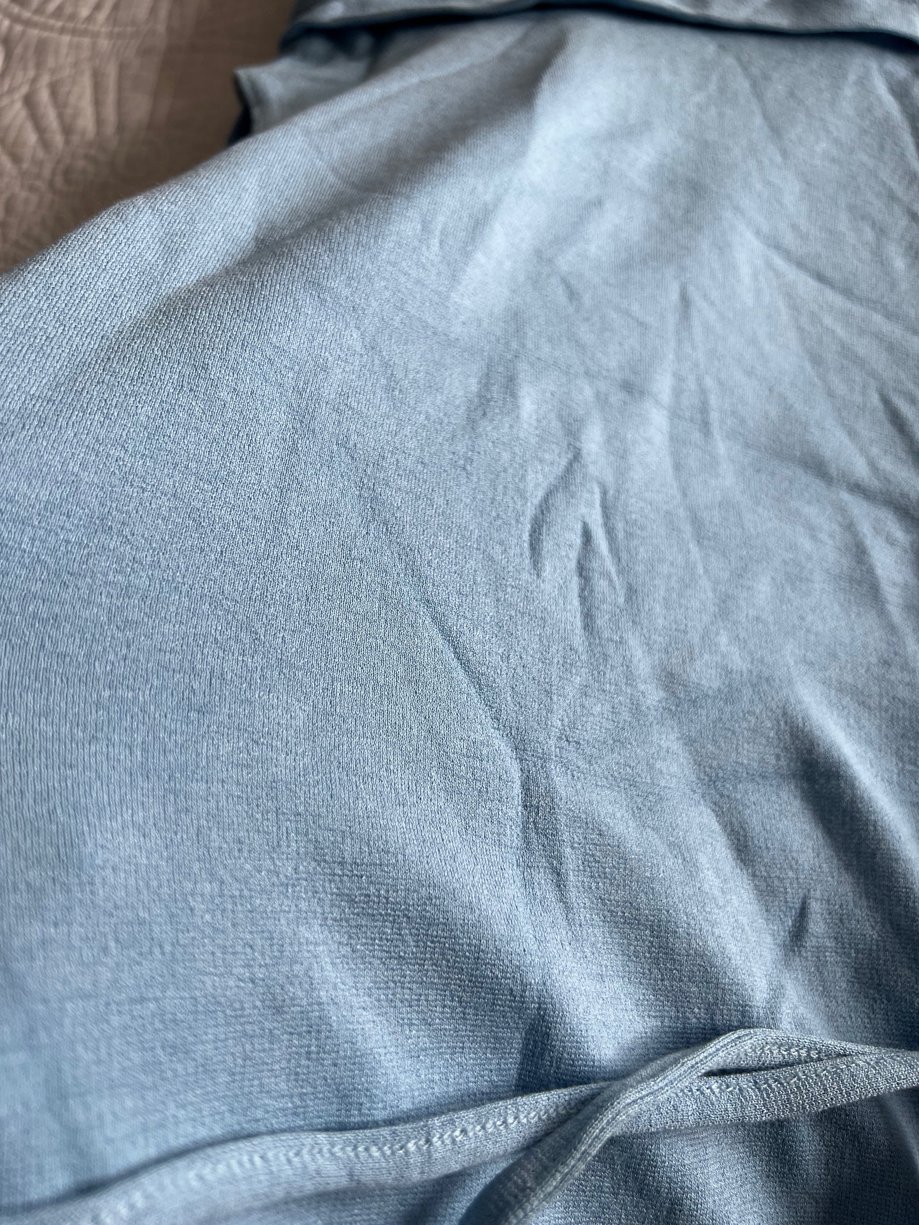 Blue turtle neck top