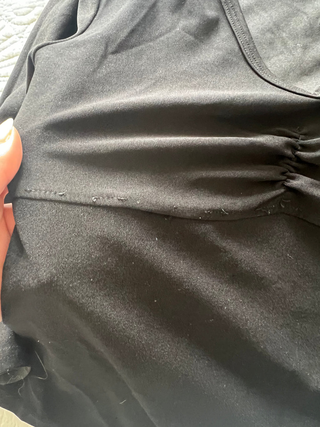 Black long sleeve top