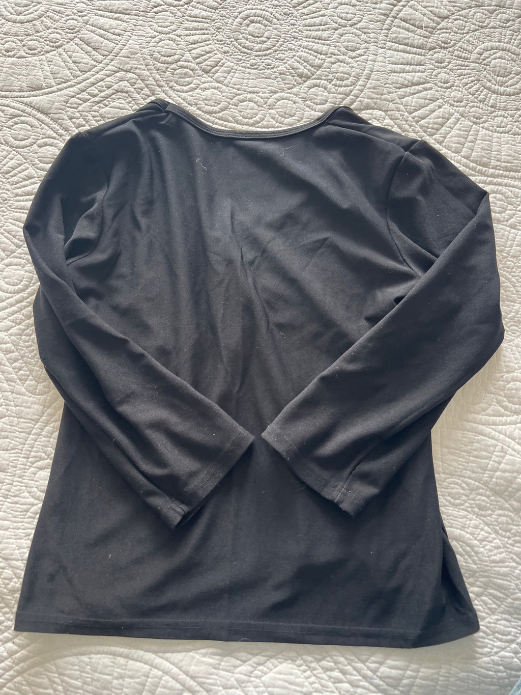 Black long sleeve top