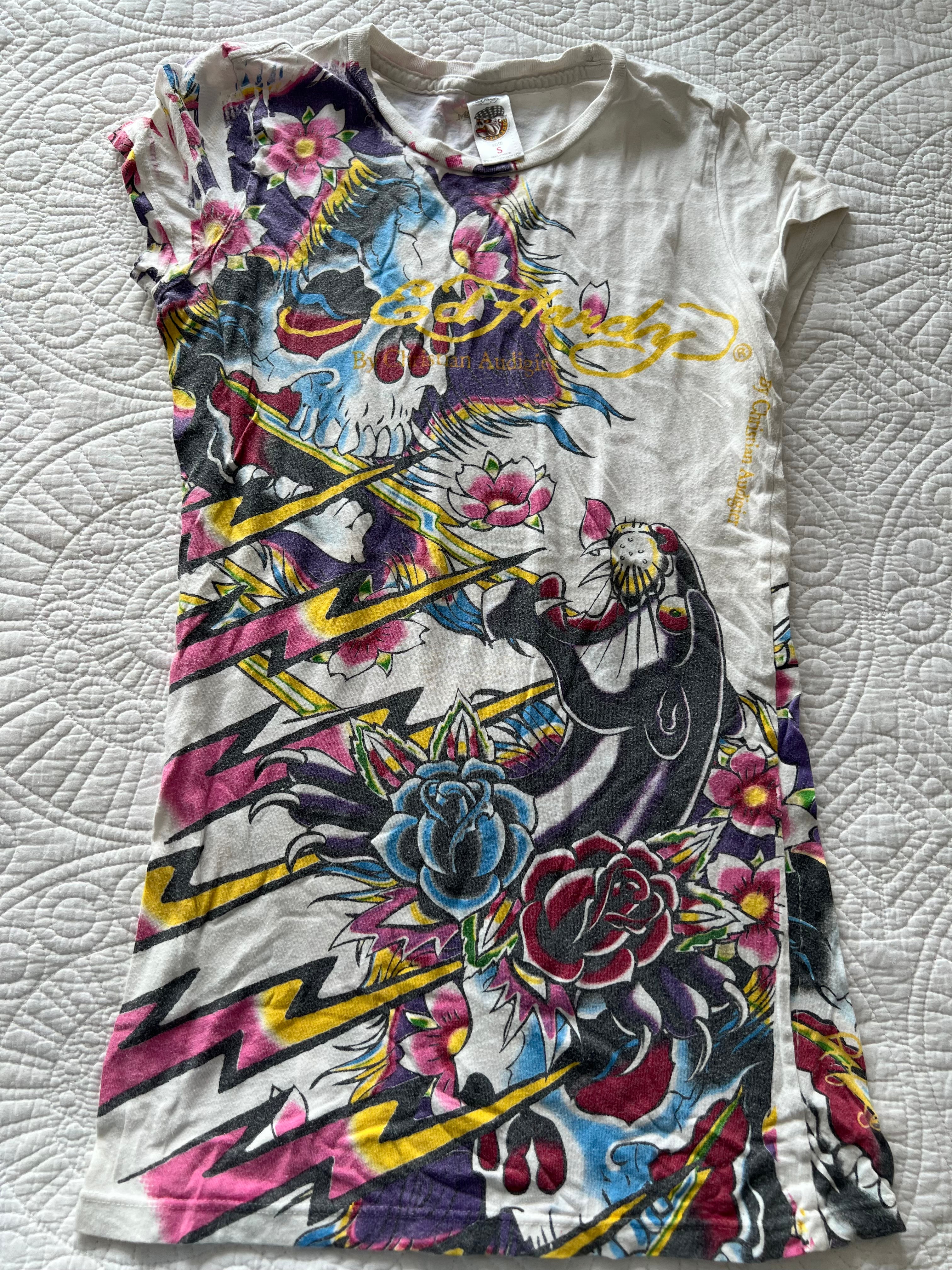 Ed Hardy graphic top