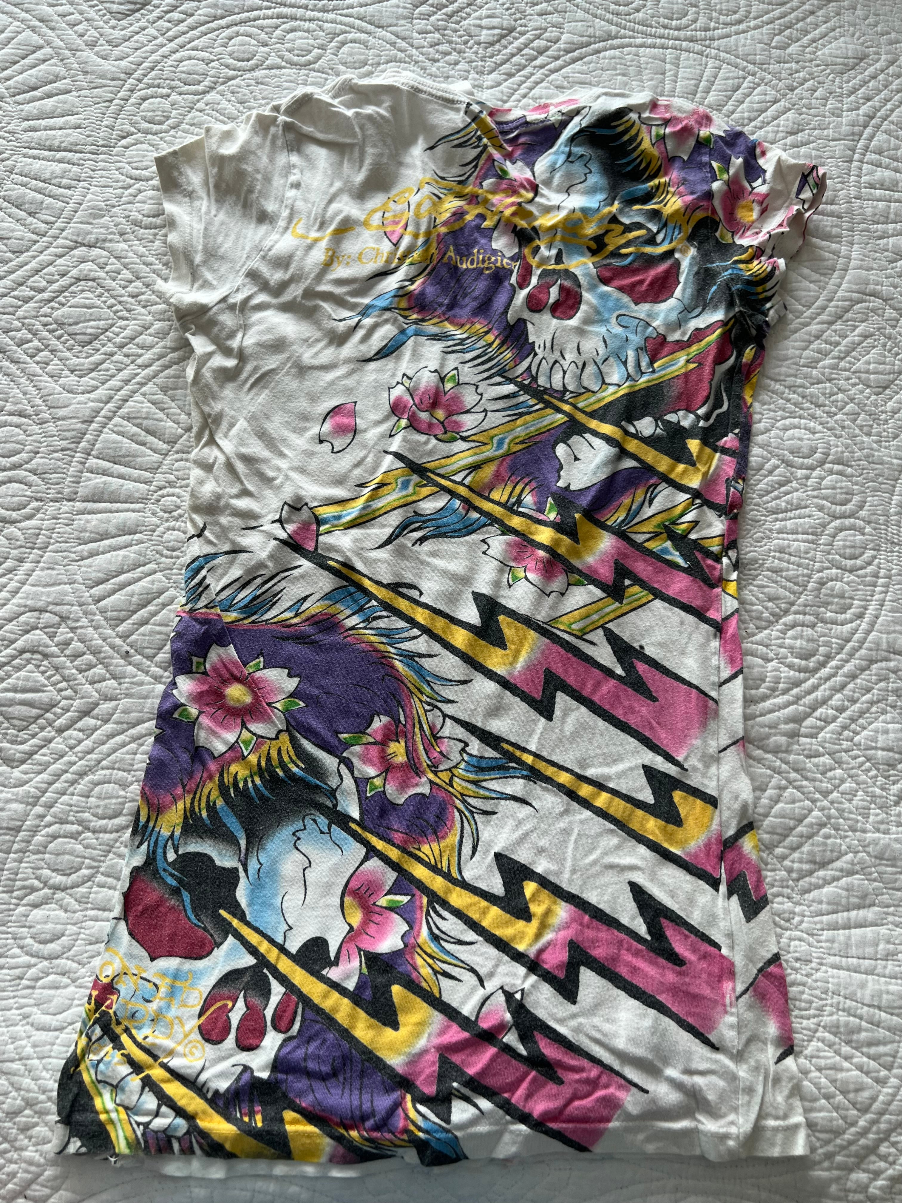 Ed Hardy graphic top