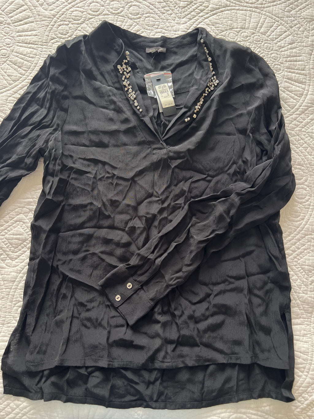 Black long sleeve top