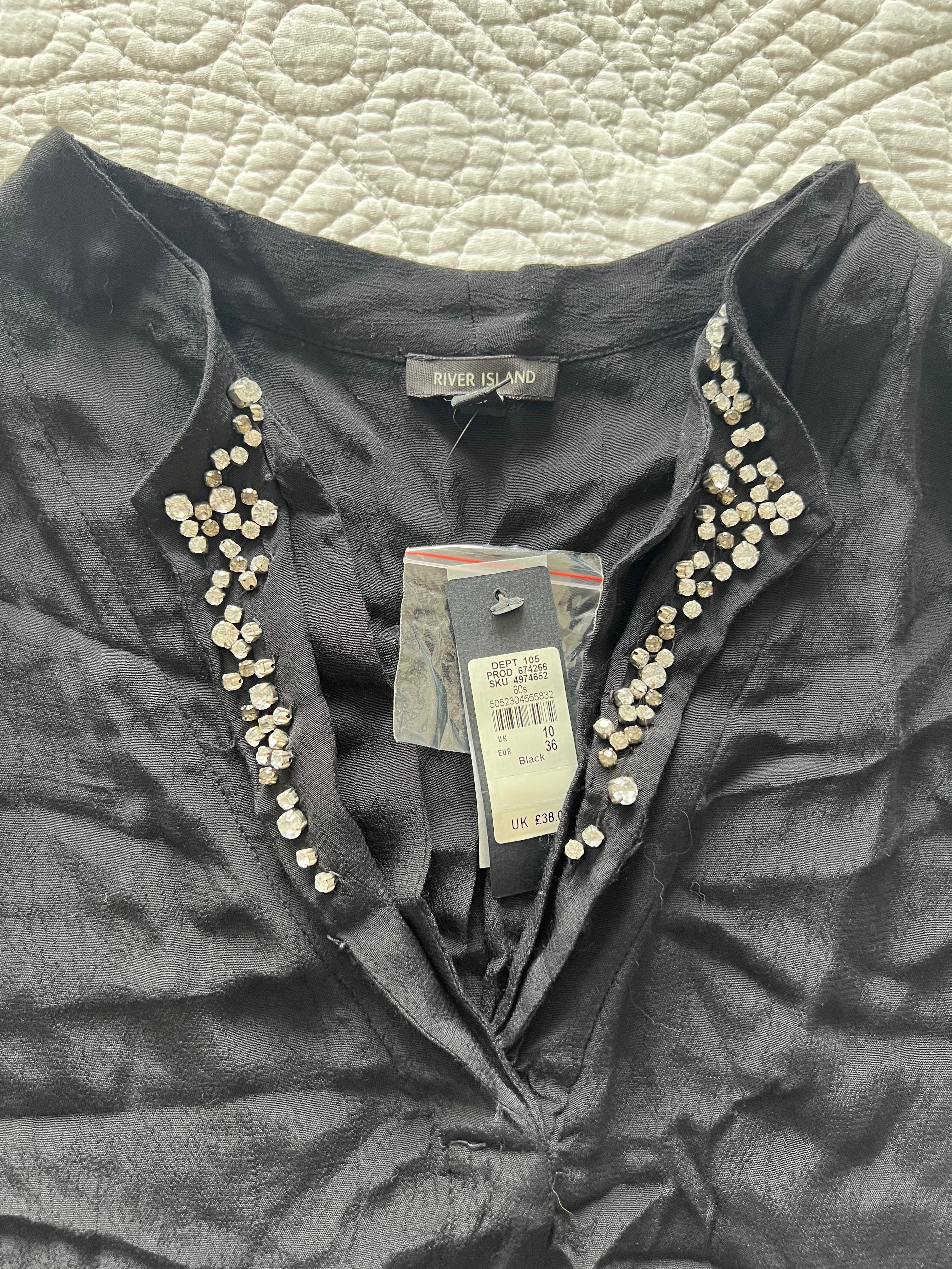 Black long sleeve top