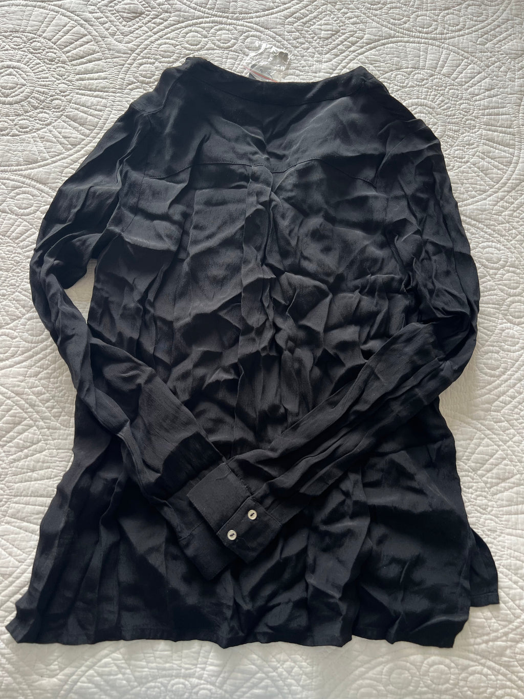 Black long sleeve top