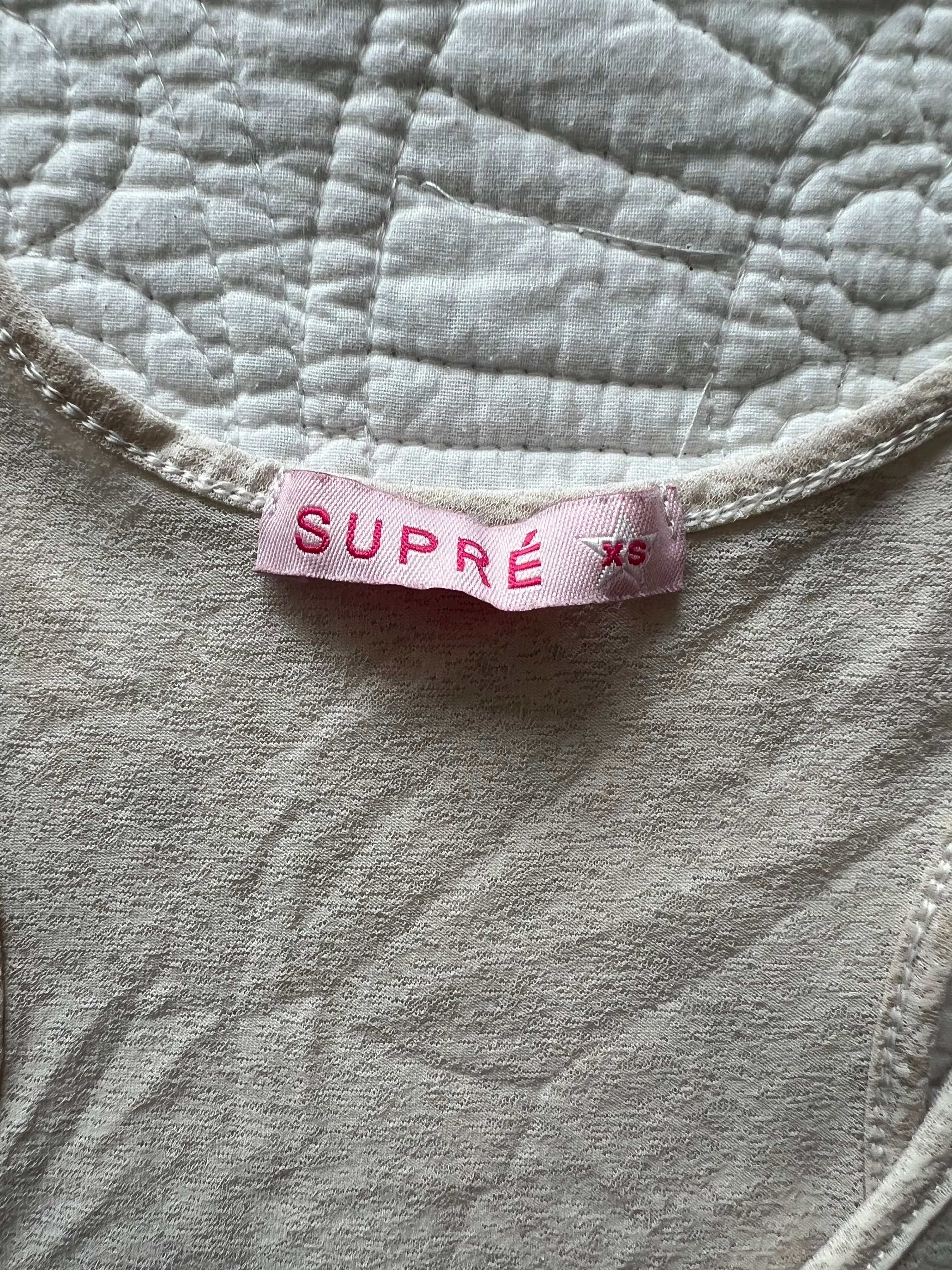 Supre white vest
