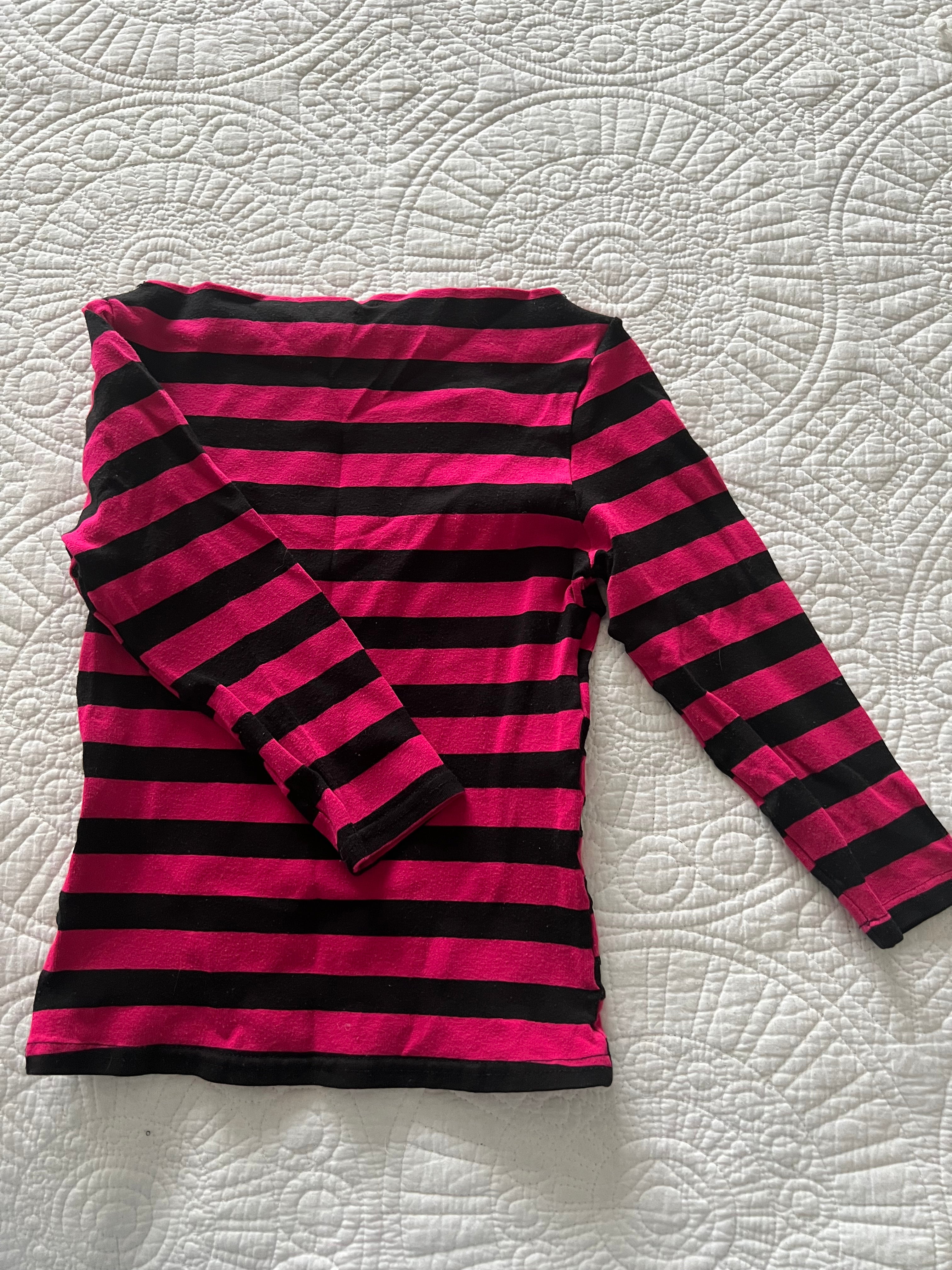 Pink stripy Jane Norman top
