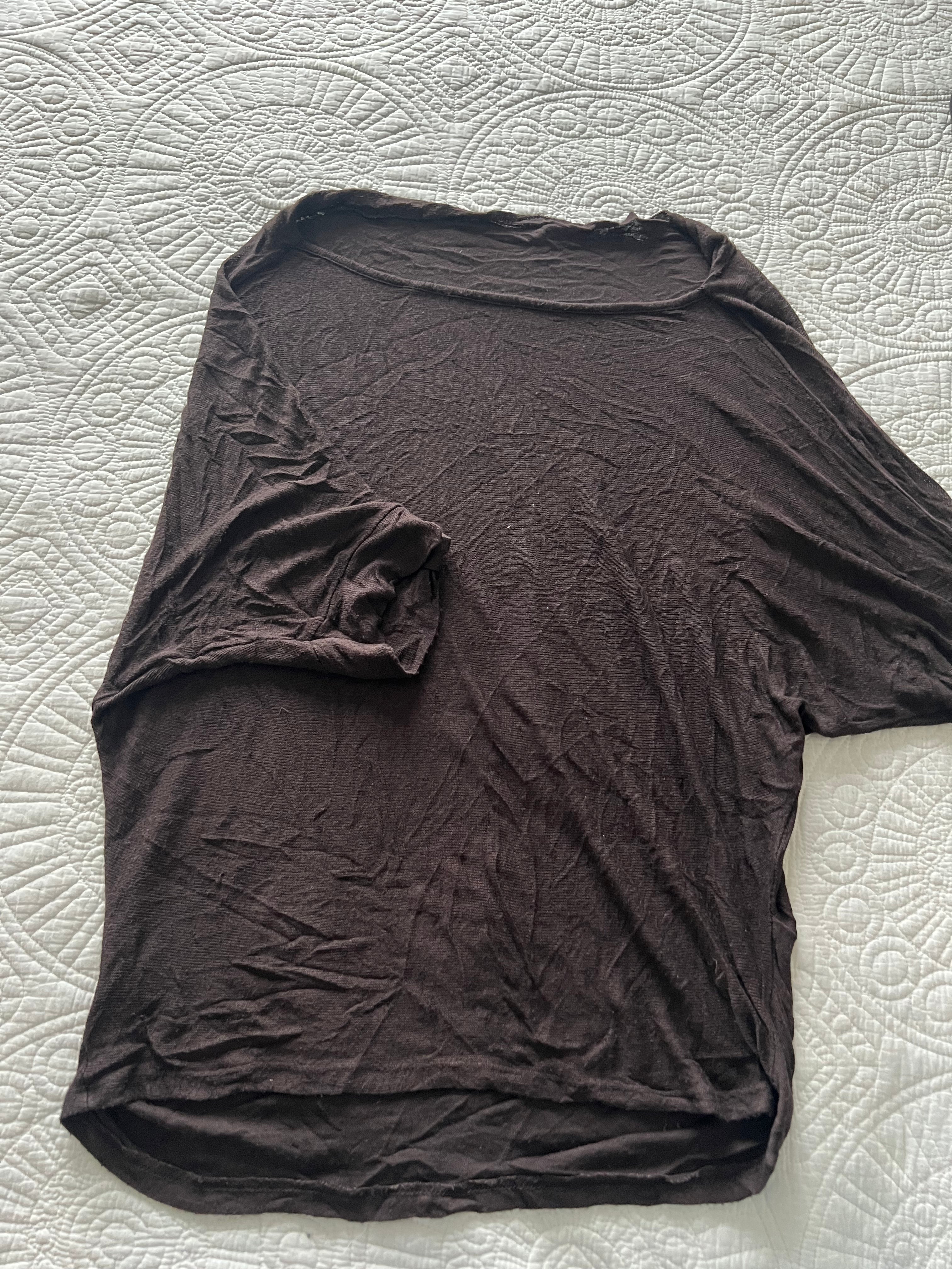Brown oversized top