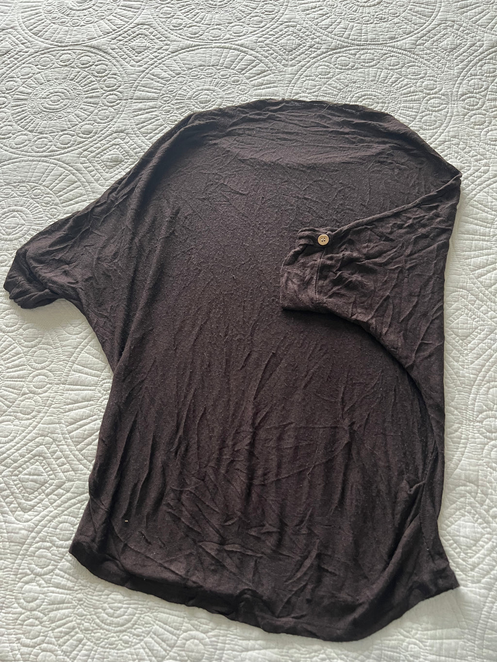 Brown oversized top